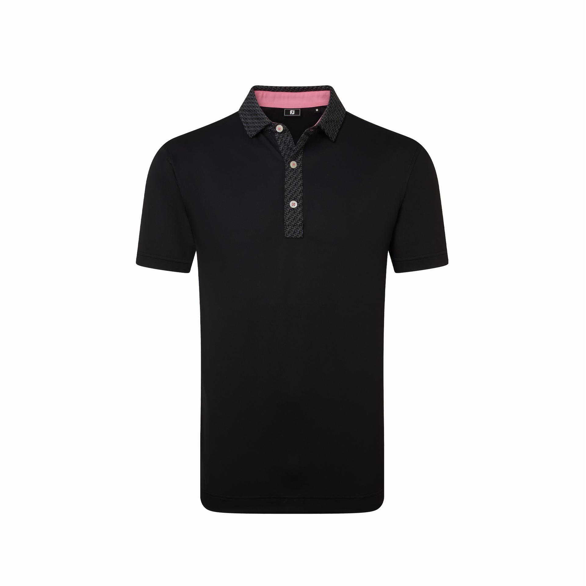 STAR GEO TRIM PIQUE BLACK