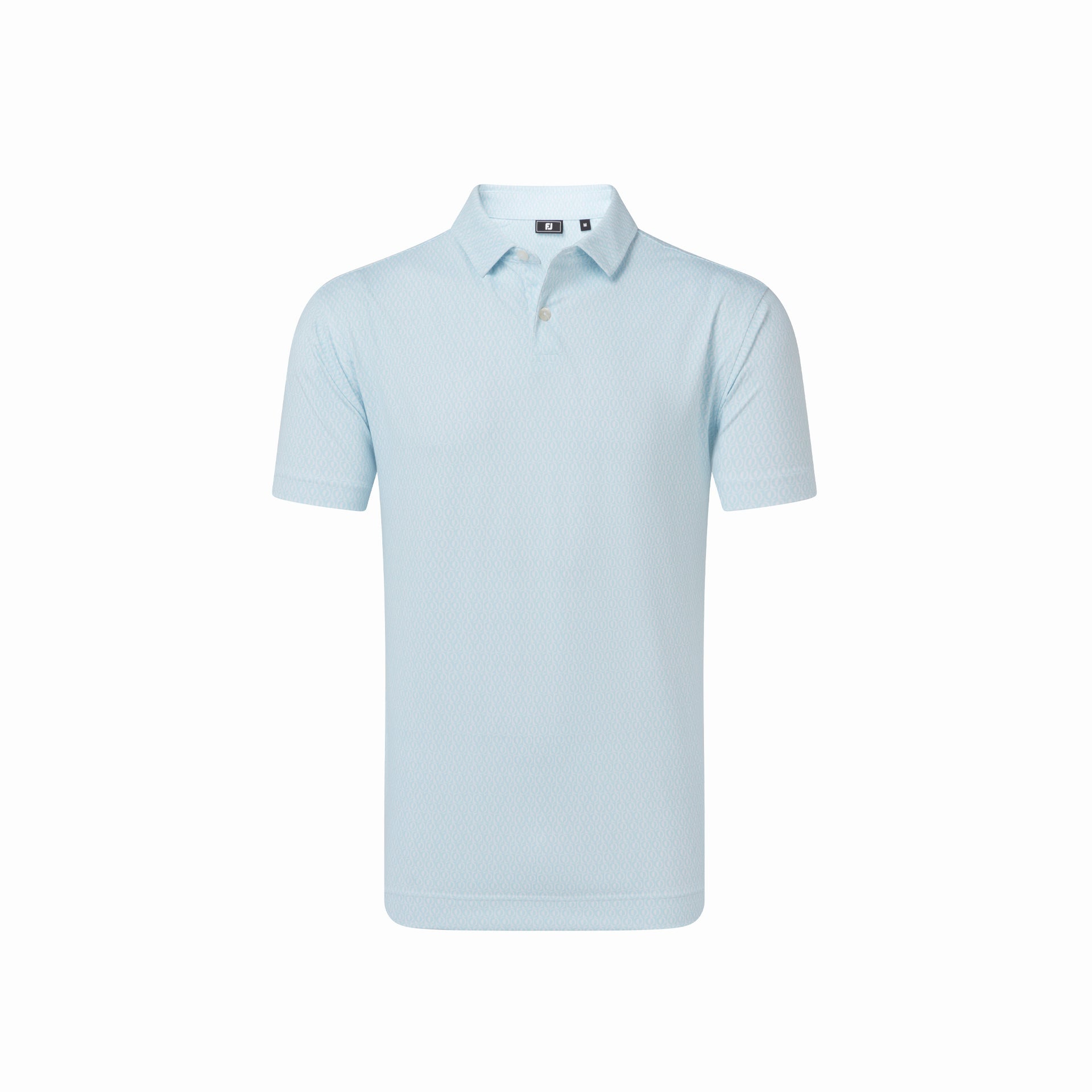 FJ MODERNIST GEO PIQUE WHITE/ICE BLUE