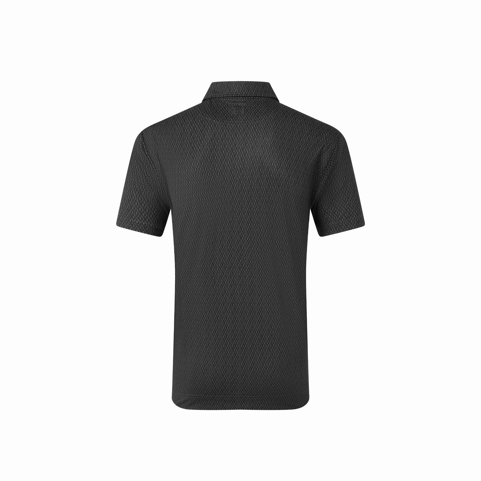 FJ MODERNIST GEO PIQUE CHARCOAL/BLACK