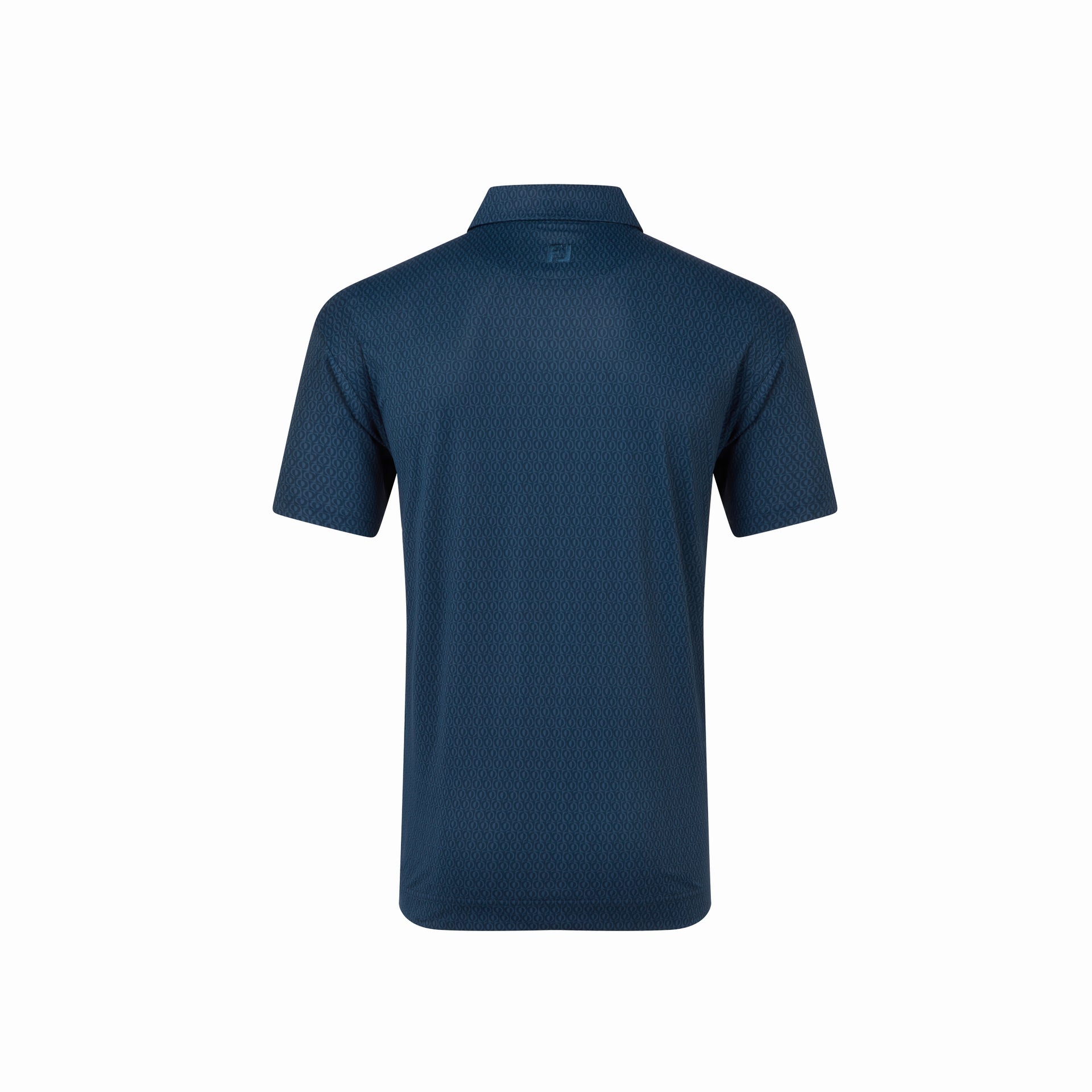FJ MODERNIST GEO PIQUE NAVY TONAL