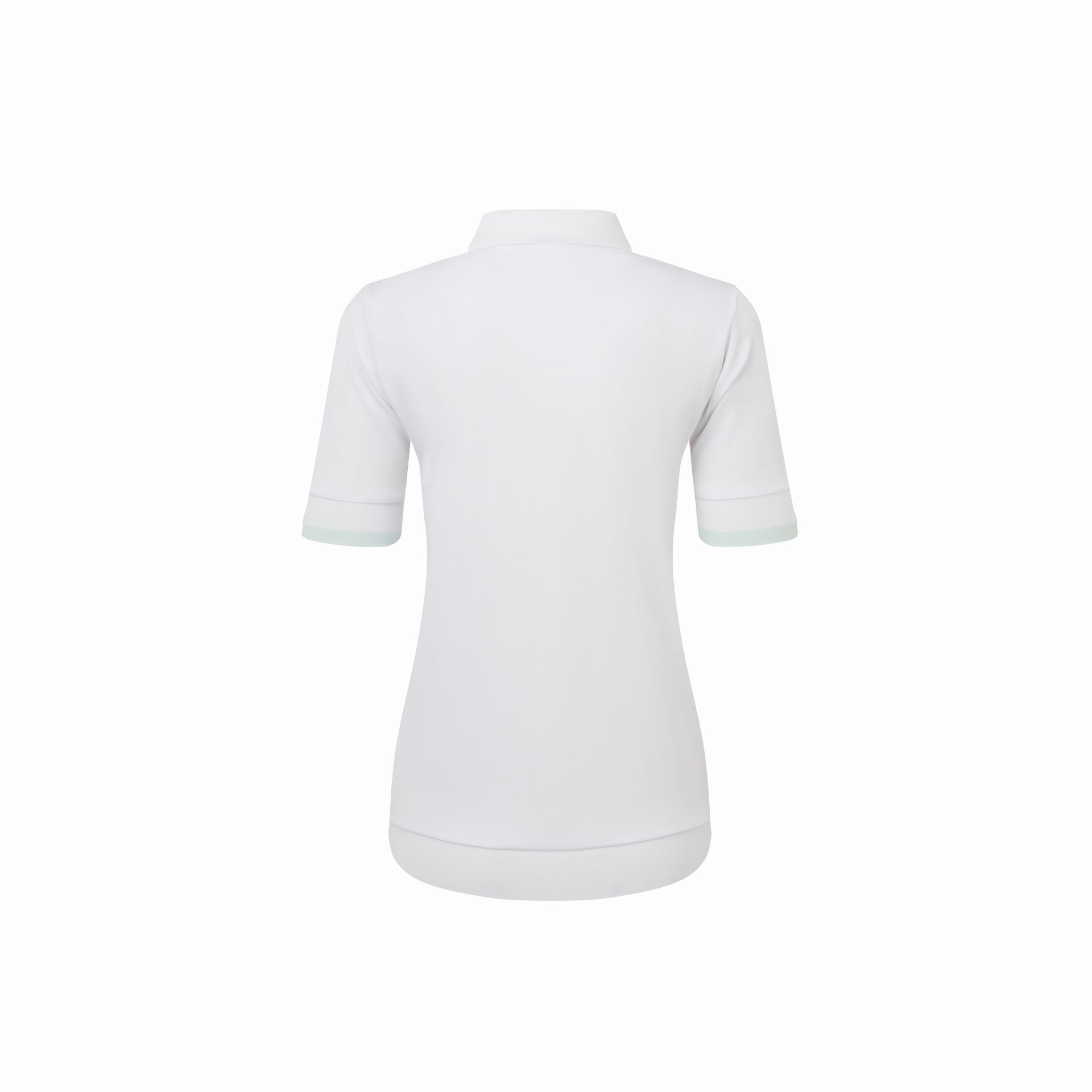 TEXTURE KNIT POLO WHITE / GLACIAL BLUE