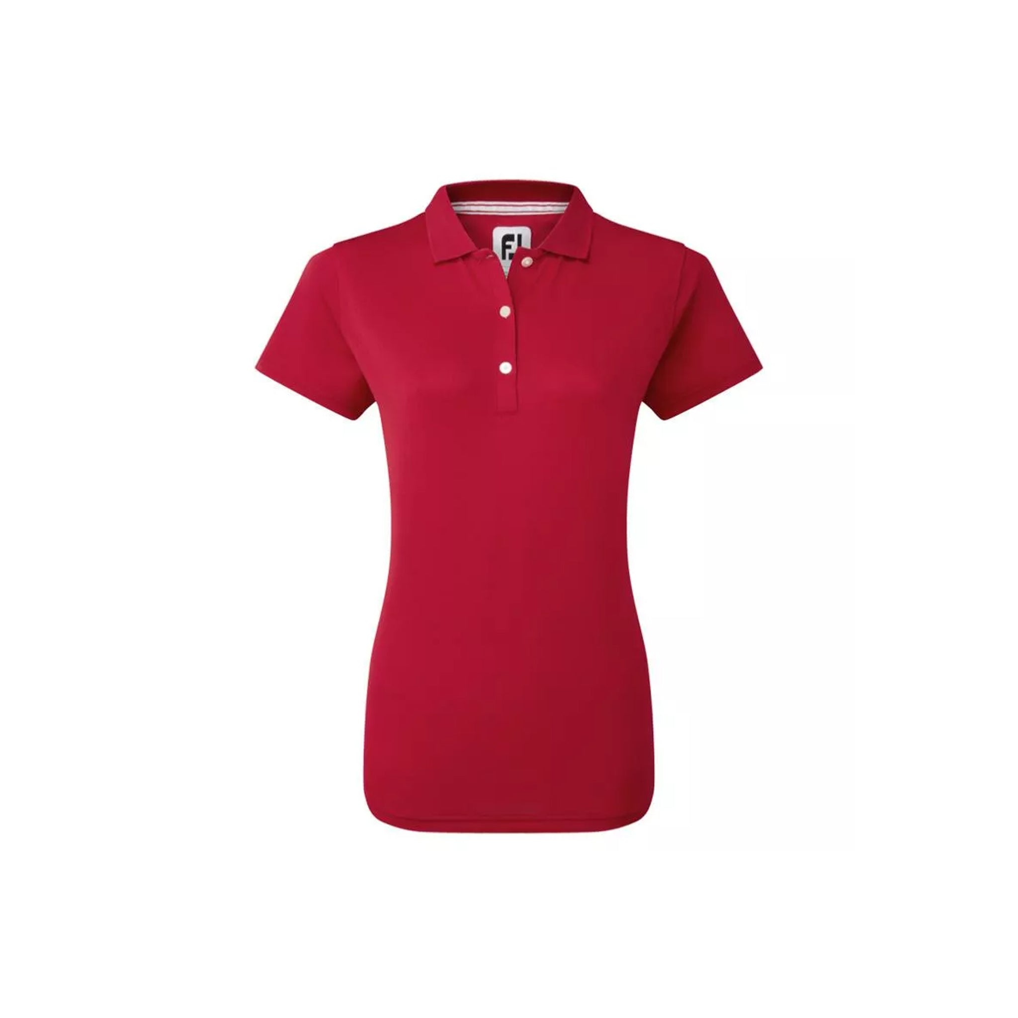 FJ STRETCH PIQUE SHIRT WOMENS RED L