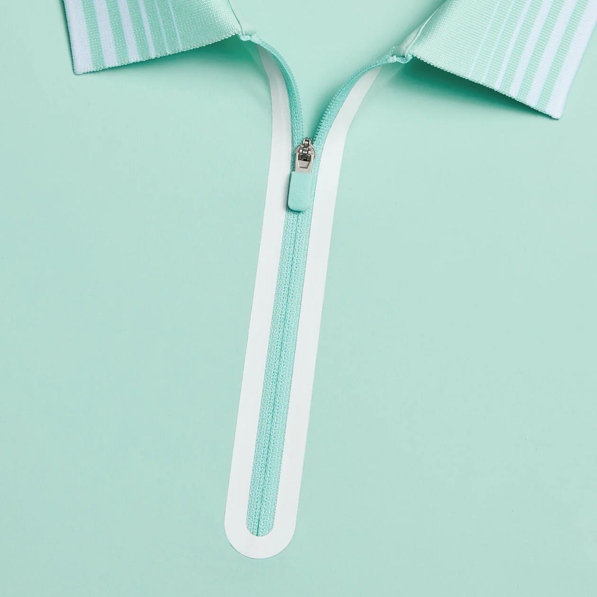 G4 SILKY TECH NYLON QUARTER ZIP POLO MENTHOL / XS