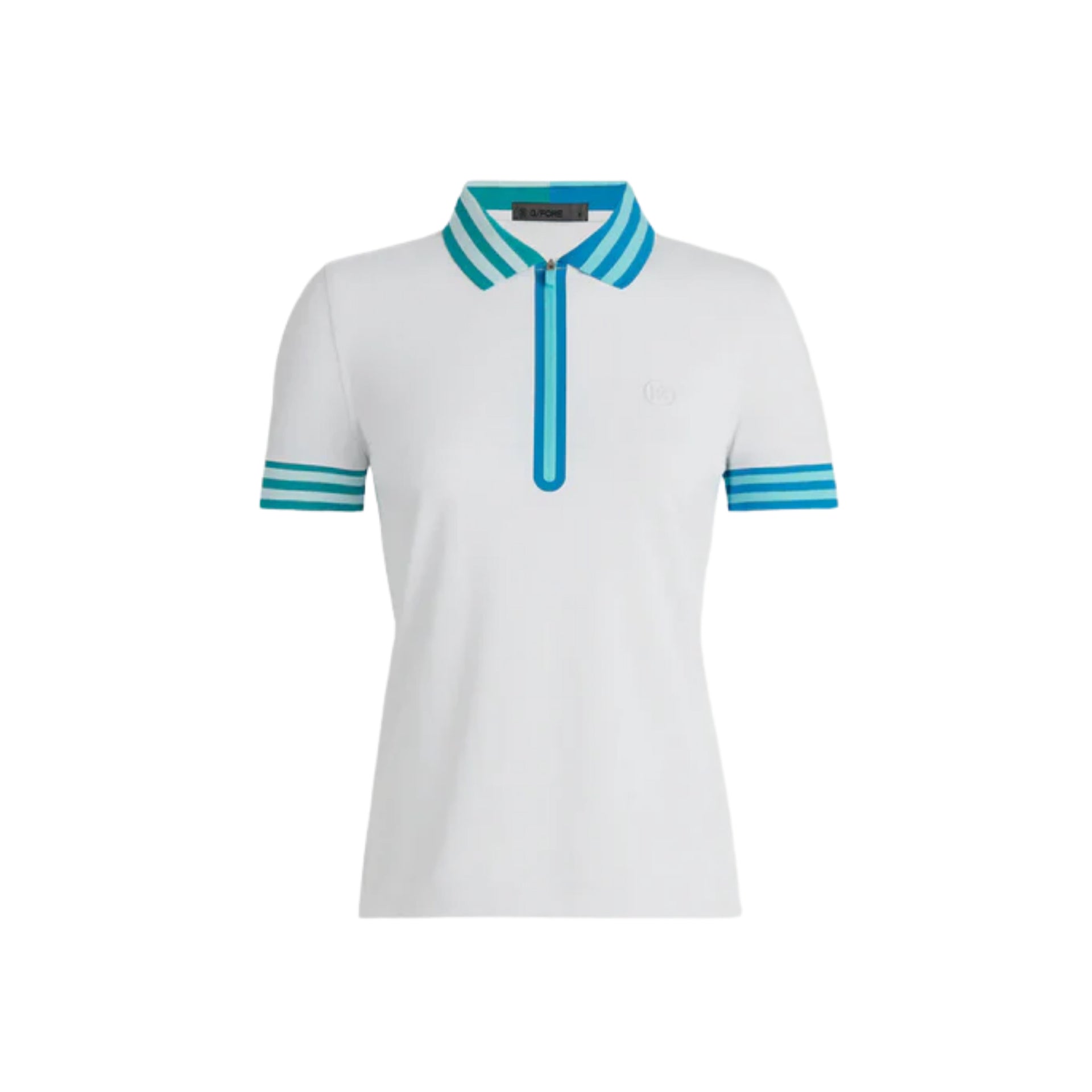 G4 EMBROIDERED LOGO RIB COLLAR QRT ZIP TECH PIQUE  SNOW