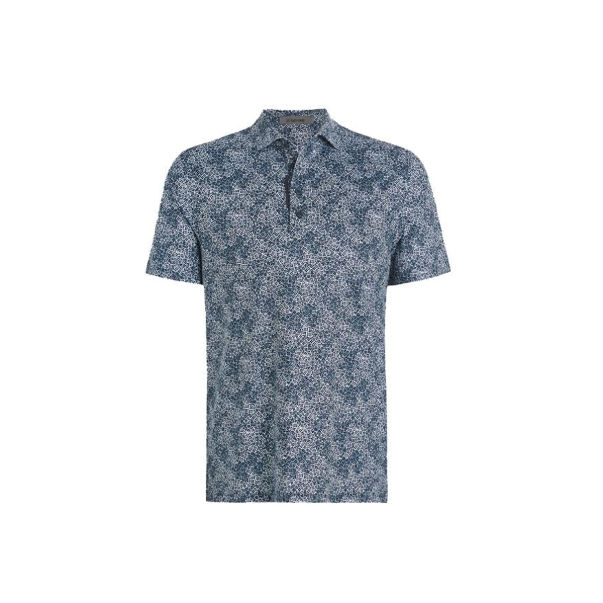 G4 HYDRANGEA TECH JERSEY POLO TWILIGHT