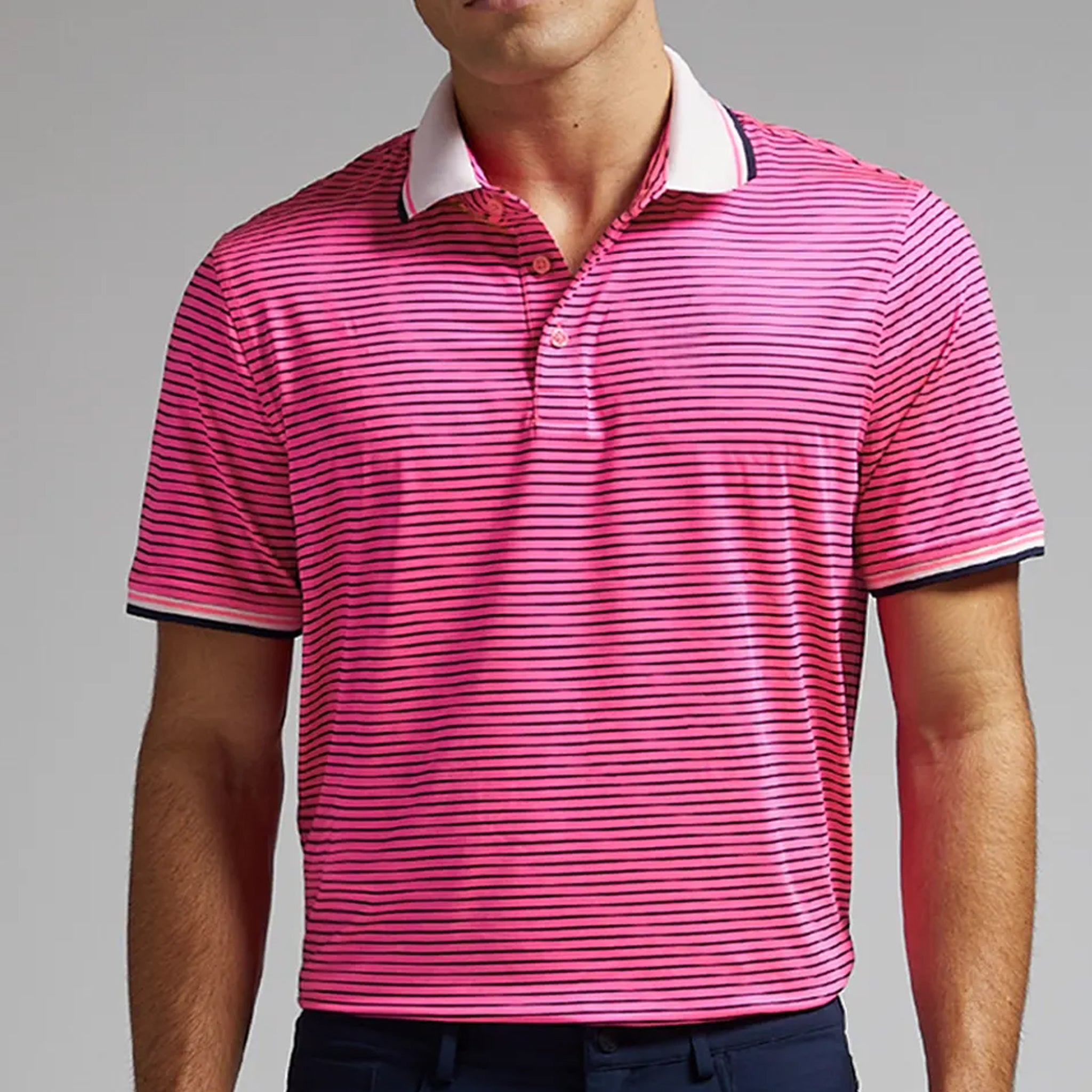 G4 CIRCLE GS TECH JERSEY POLO KNOCKOUT PINK / S