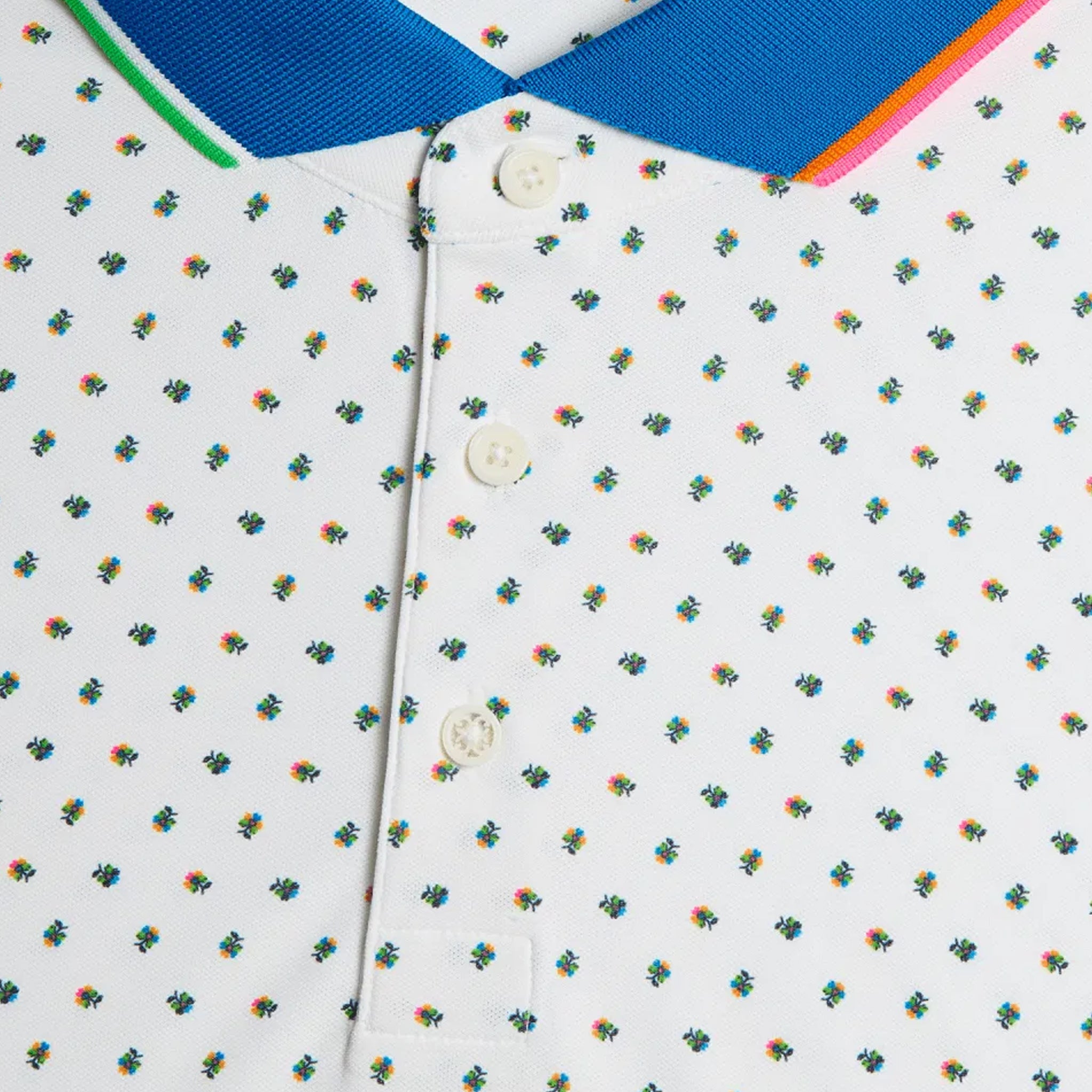 G4 DITSY FLORAL TECH PIQUE POLO SNOW / S