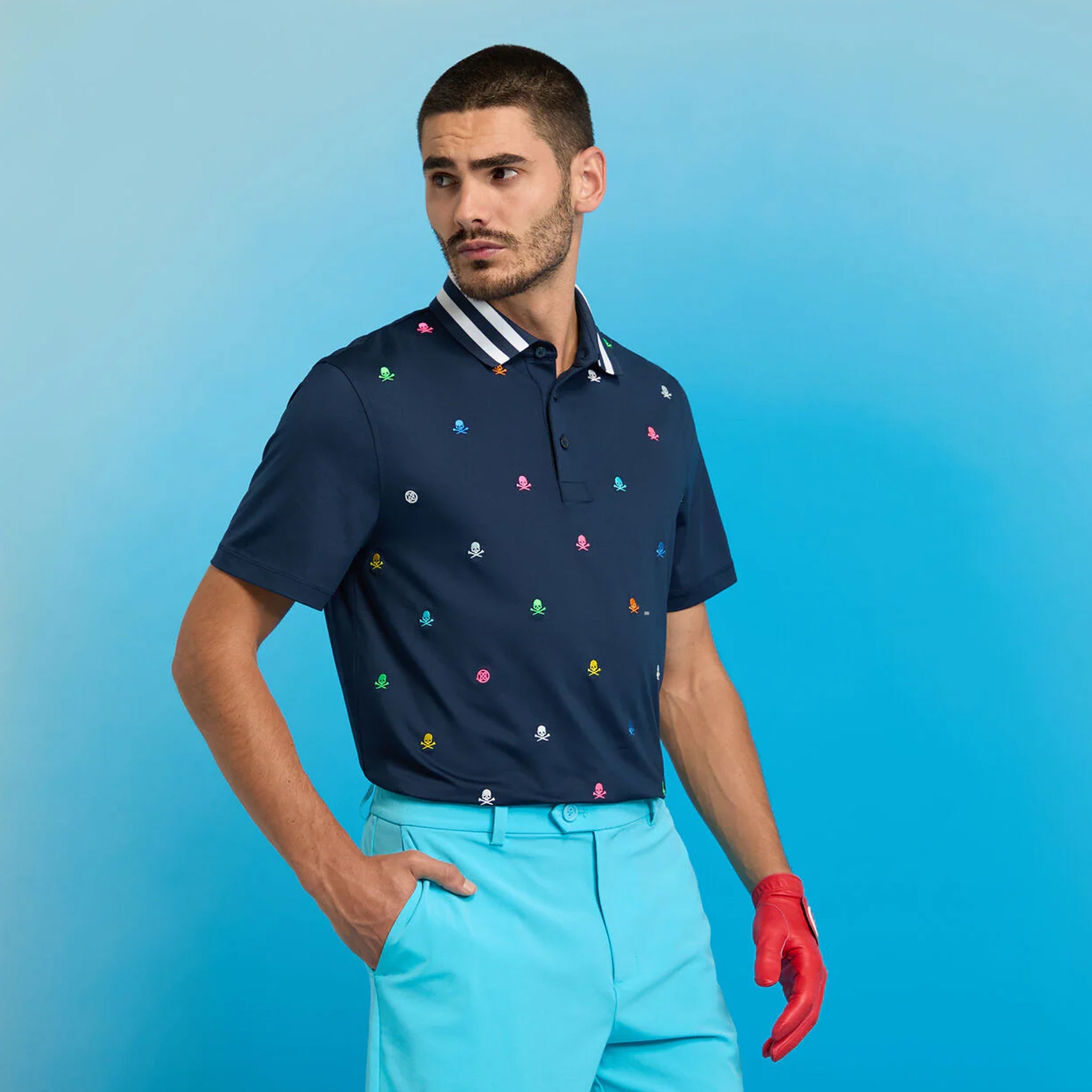 G4 EMBROIDERED TECH JERSEY POLO TWILIGHT / S