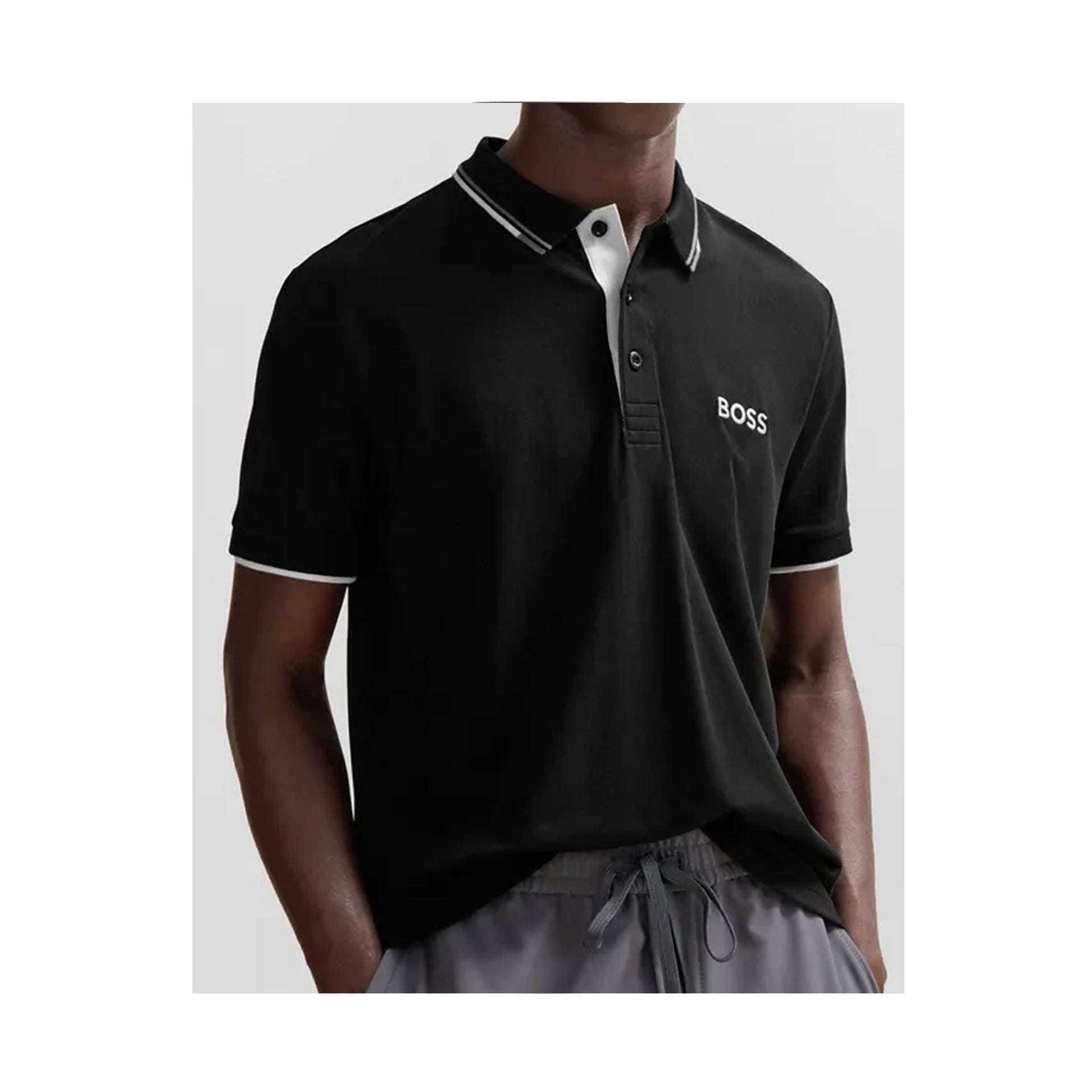 HB PADDY PRO 10226584 01 POLO BLK L / Black