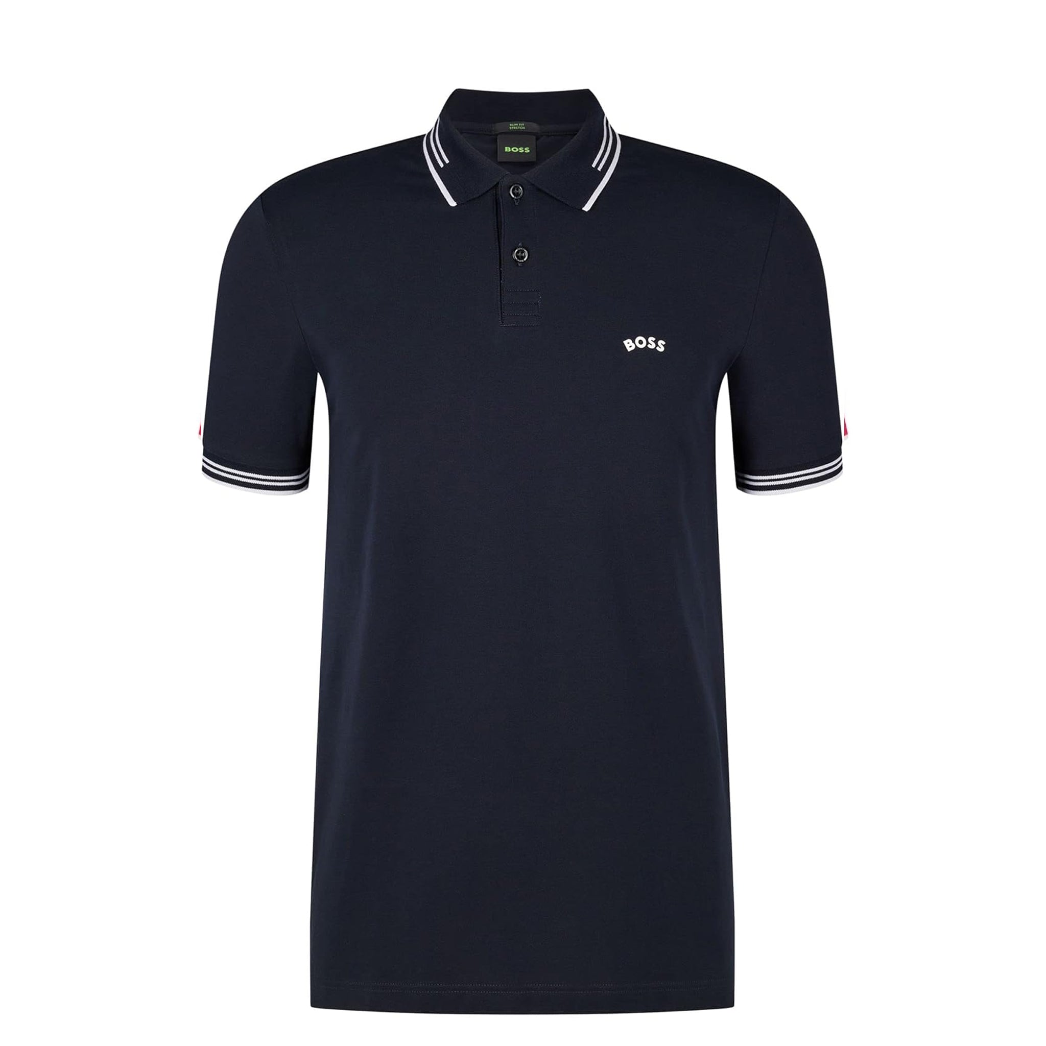 HB PAUL CURVED POLO DARK BLUE / L