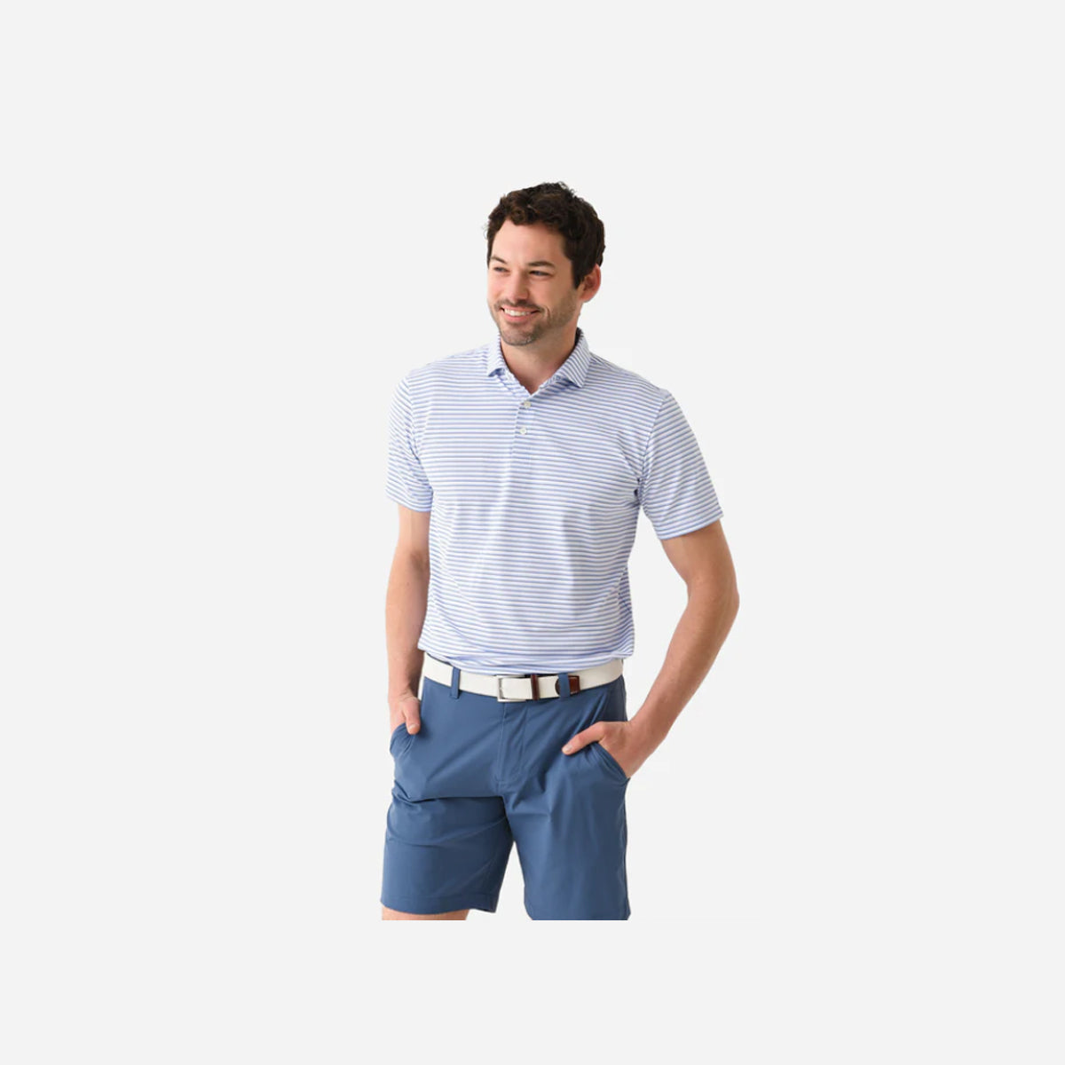 THE SAXTON SHIRT SAG/NVY/WHT L