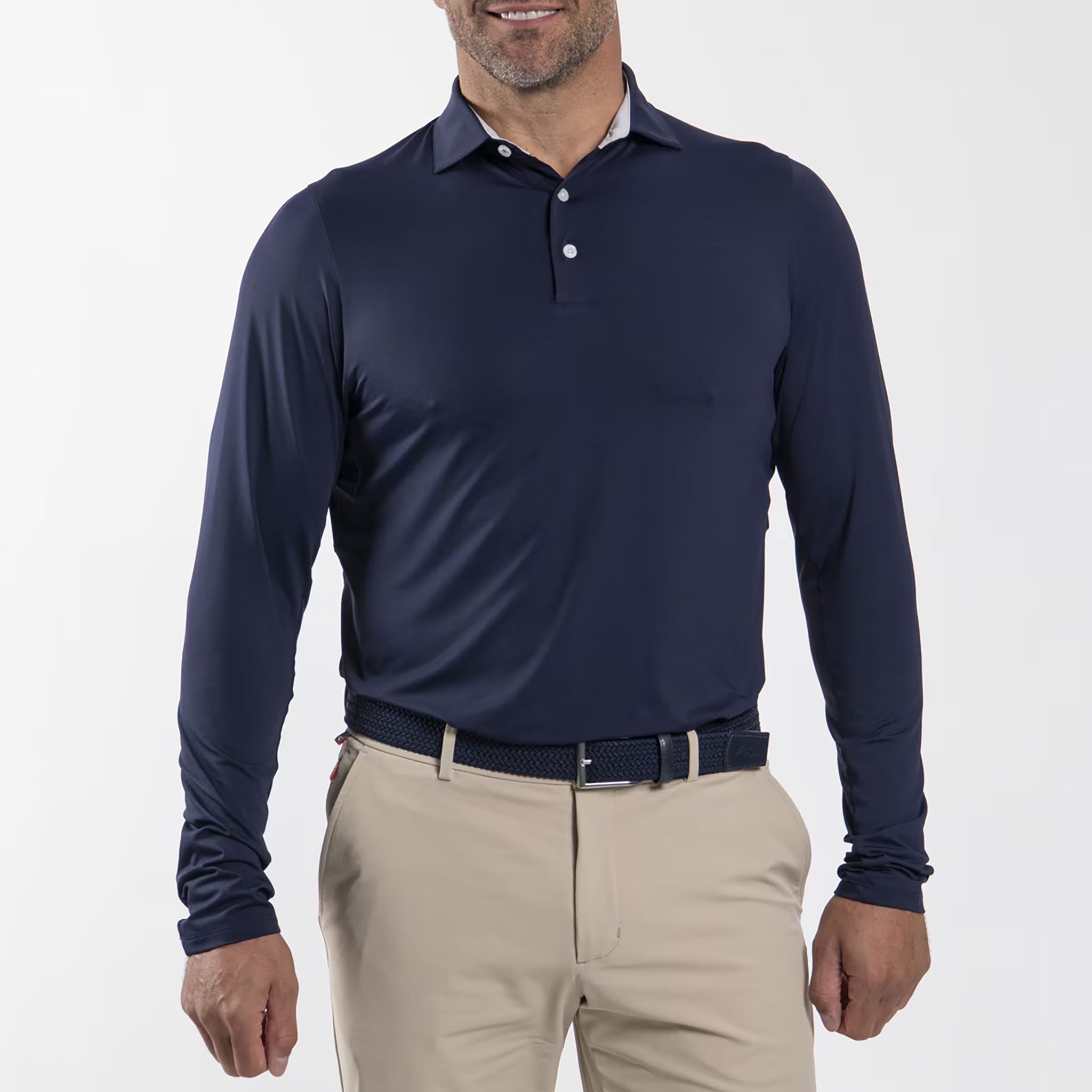 KJUS MEN SOREN POLO L/S ATLANTA BLUE / 48