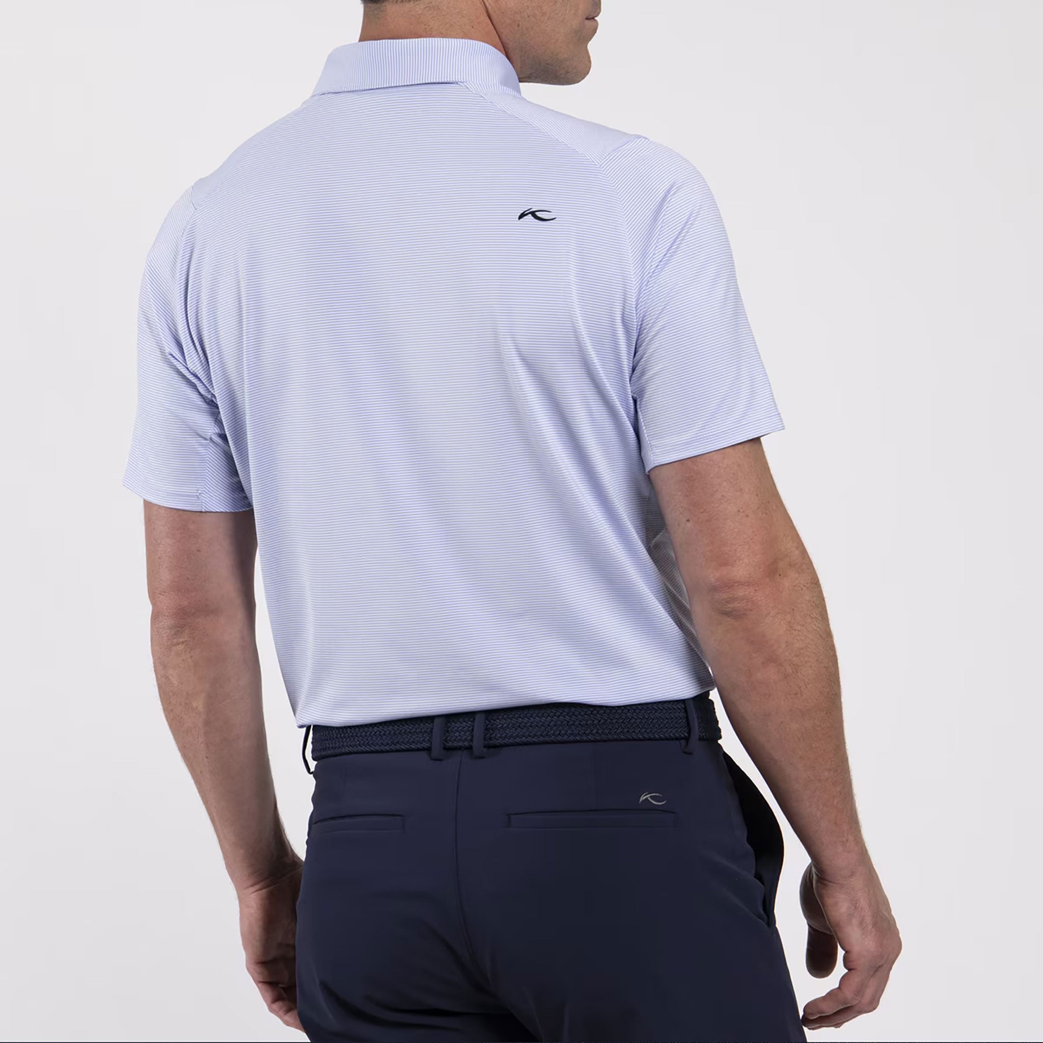 KJUS MEN SOREN POLO S/S POWDER BLUE/WHITE / 48