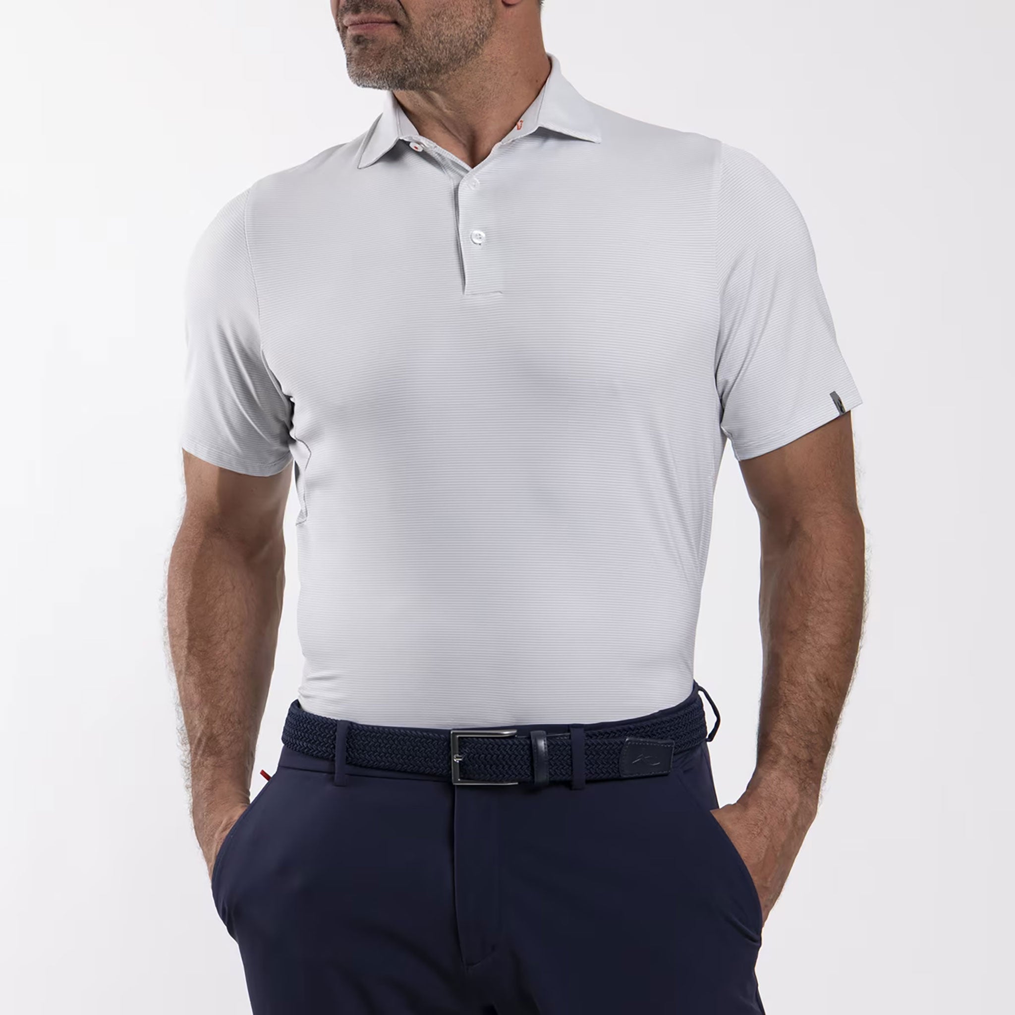 KJUS MEN SOREN POLO S/S WHITE/ALLOY / 48
