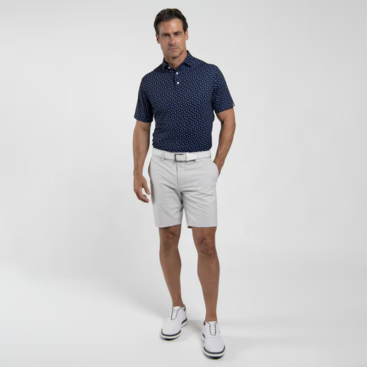 KJUS GOLFER POLO ATLANTA BLUE/WHITE