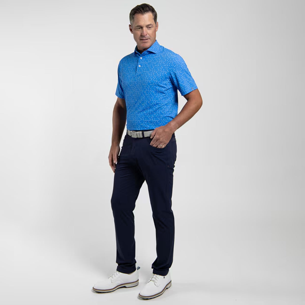 KJUS GOLFER POLO CATAMARAN/WHITE