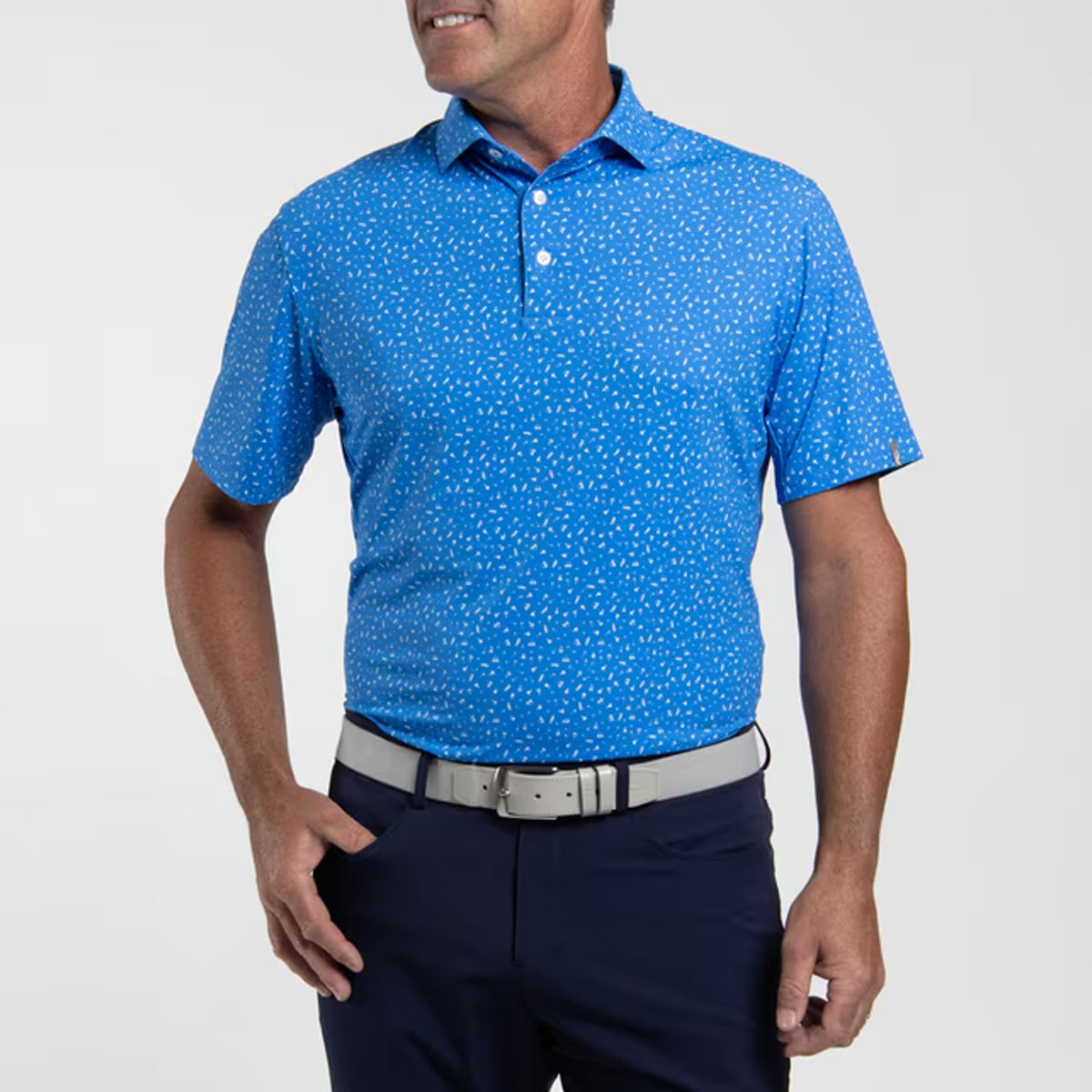 KJUS GOLFER POLO CATAMARAN/WHITE
