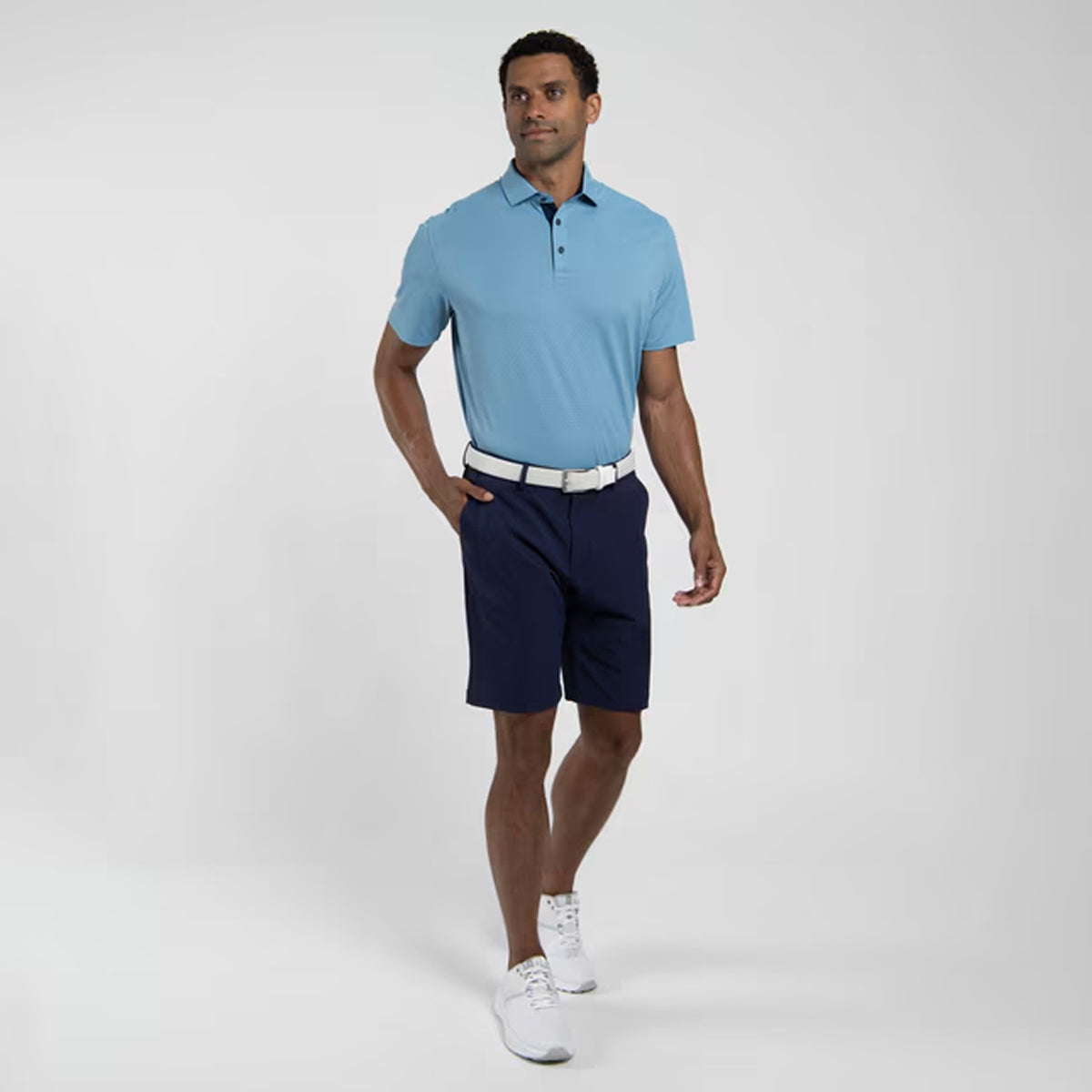 KJUS SAVIN STRUCTURE POLO ATLANTA BLUE