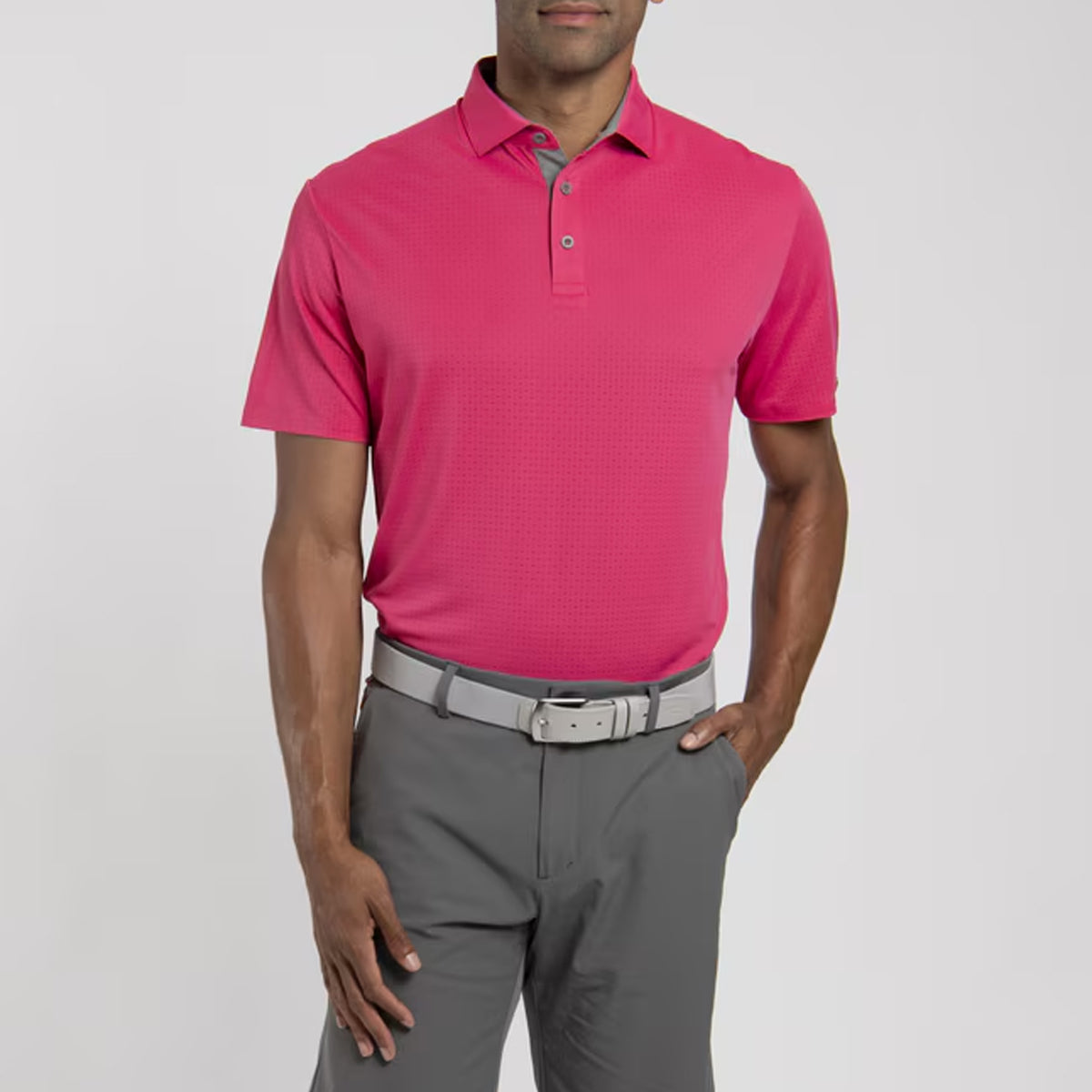 KJUS SAVIN STRUCTURE POLO RHUBARB