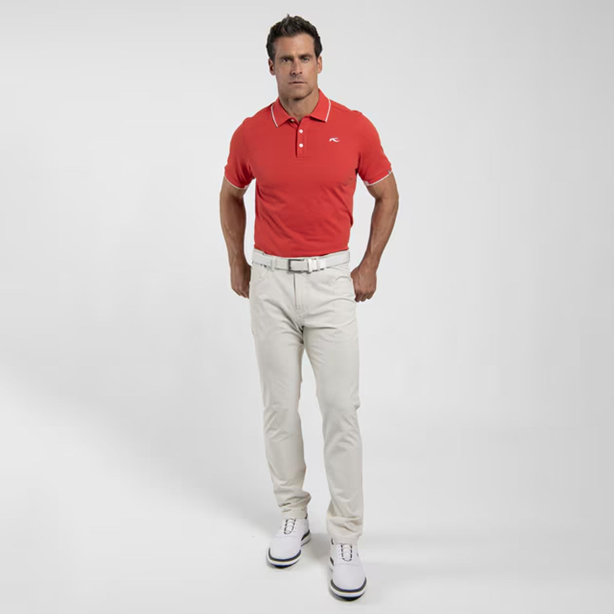 KJUS STAN 2.0 POLO COSMIC RED/WHITE