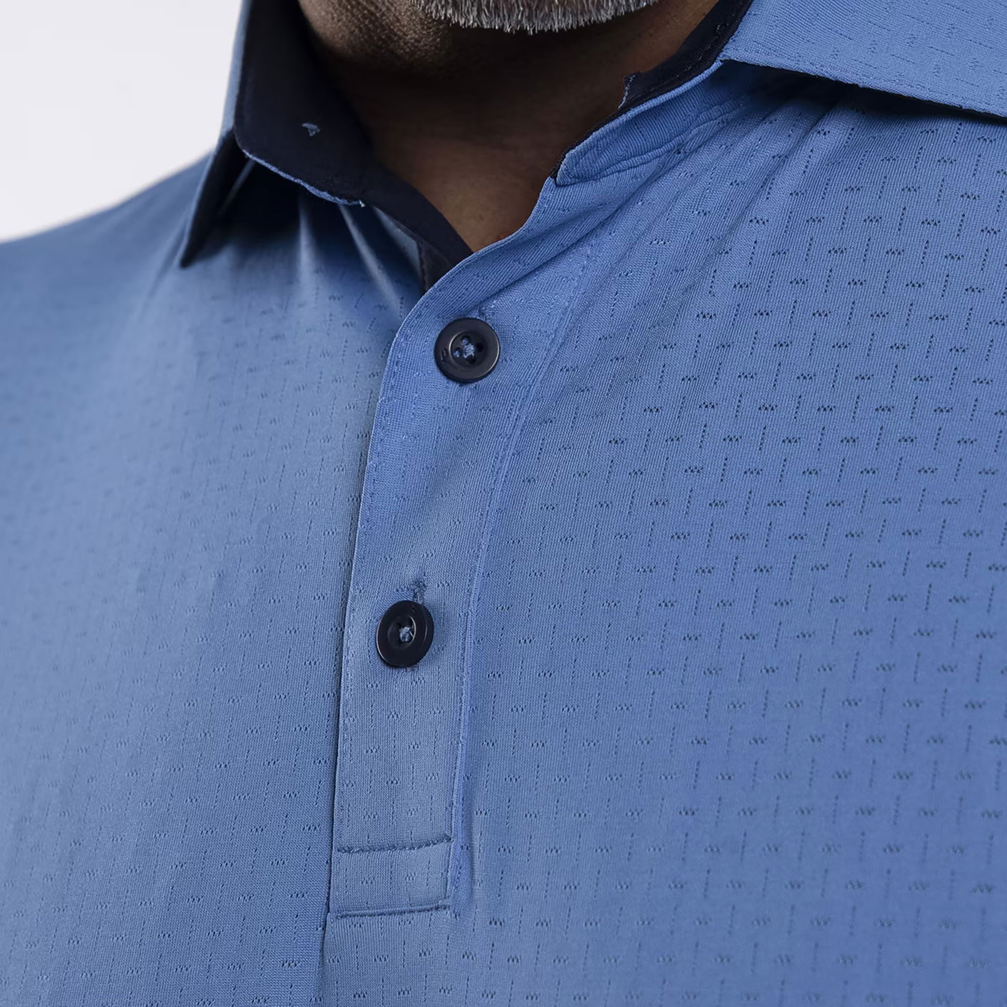 KJUS MEN SAVIN STRUCTURE POLO S/S CERULEAN / 48