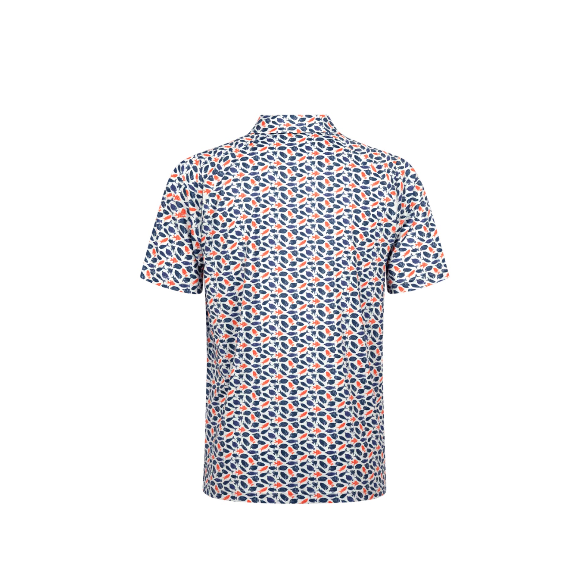TROPICAL COLLECTION  POLO SKIPPER BLUE/NAST ORANGE
