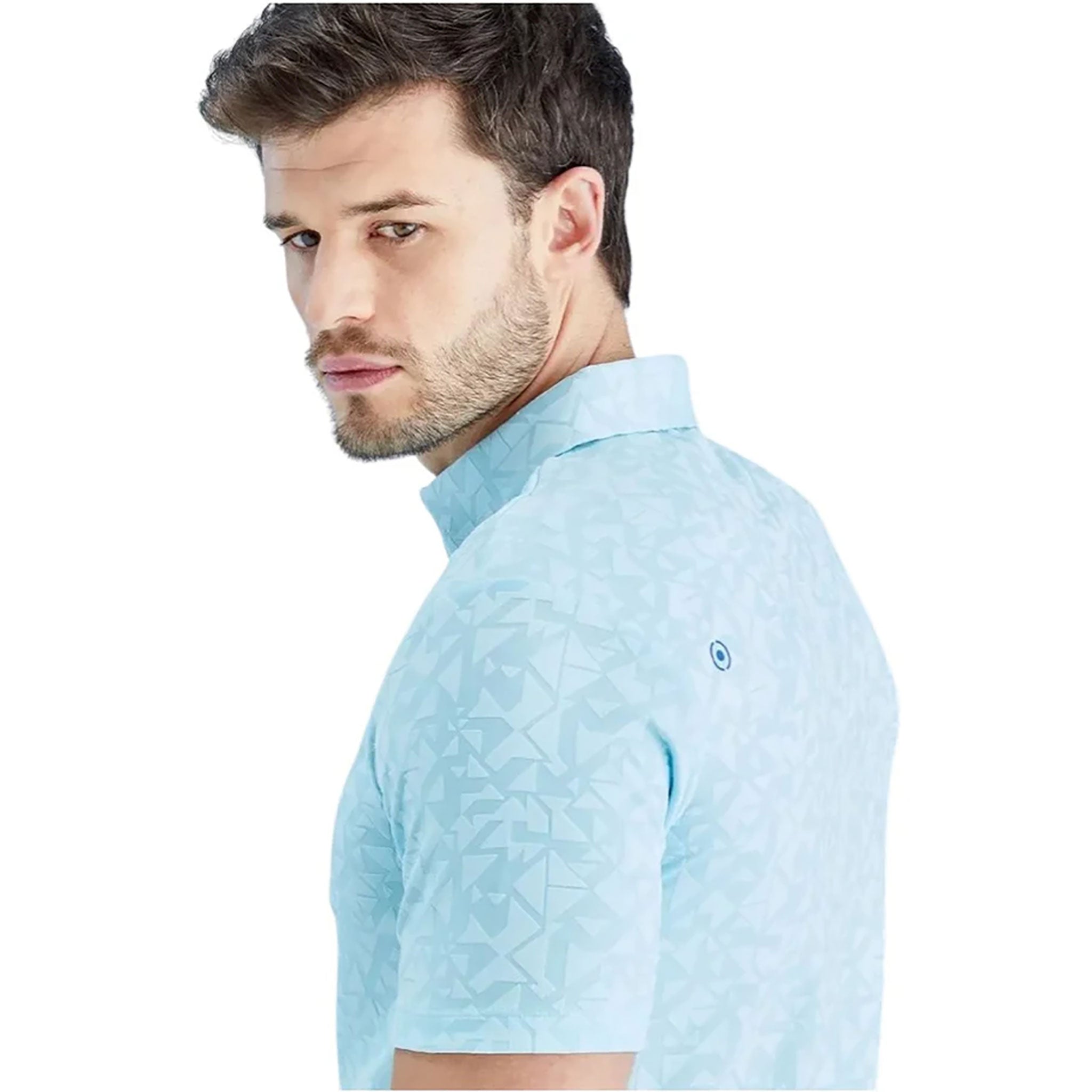PING GEO-CAMO POLO L / CRYSTAL BLUE