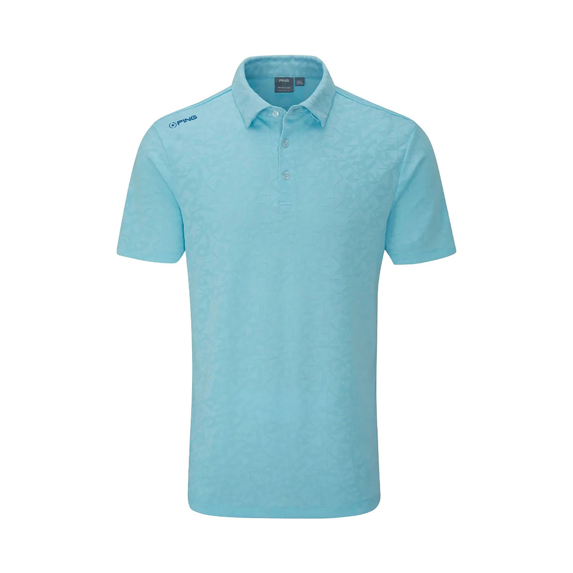 PING GEO-CAMO POLO L / CRYSTAL BLUE