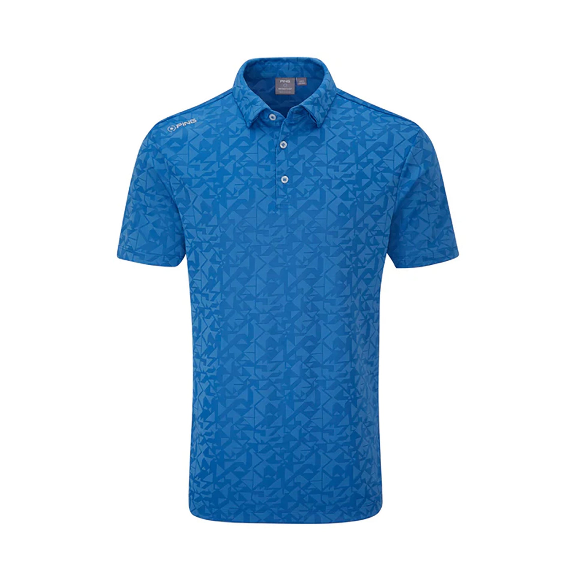 PING GEO-CAMO POLO L / TIDAL BLUE