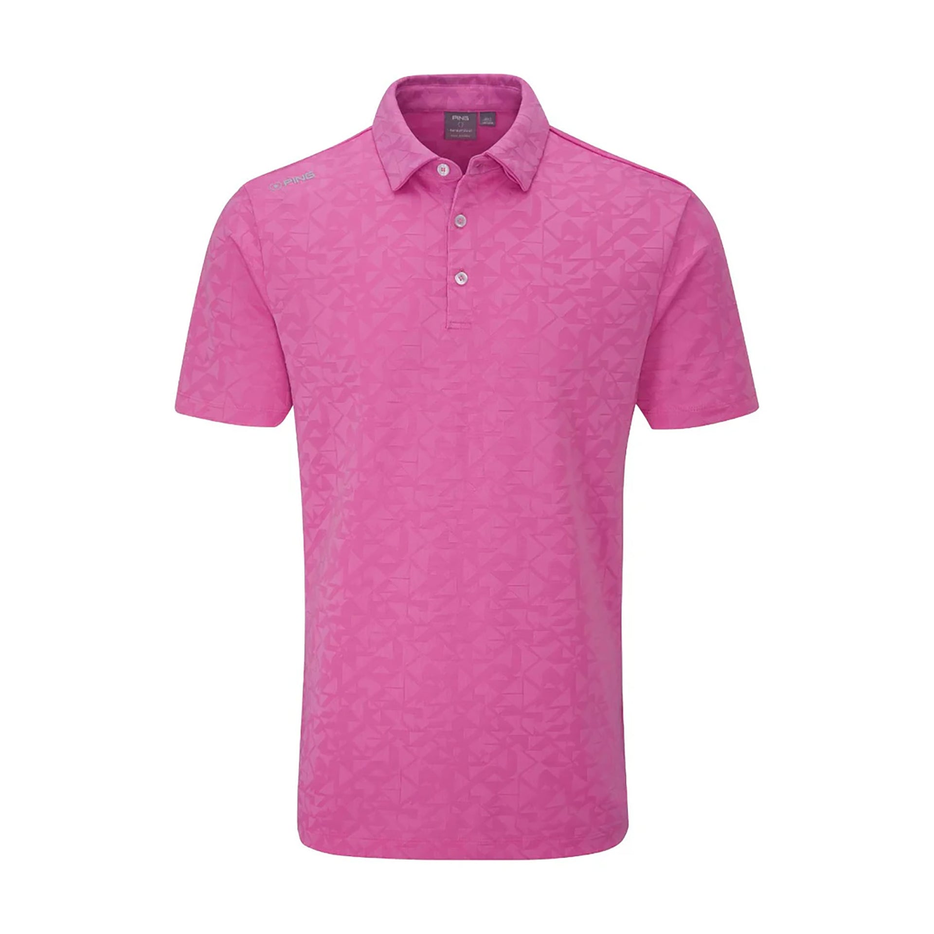 PING GEO-CAMO POLO L / ULTRA PINK