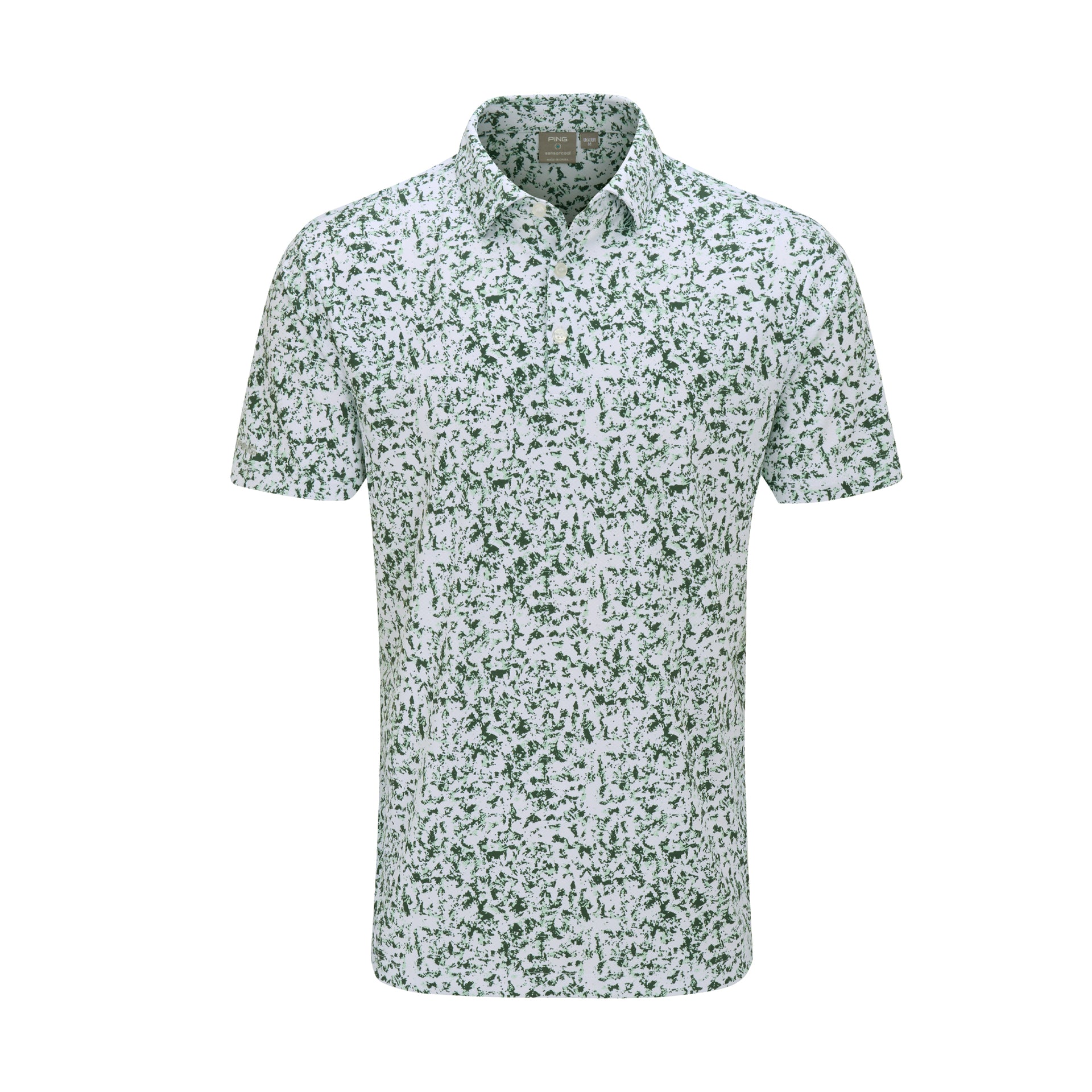 PING GILMORE POLO WHITE/GORSE GREEN MULTI