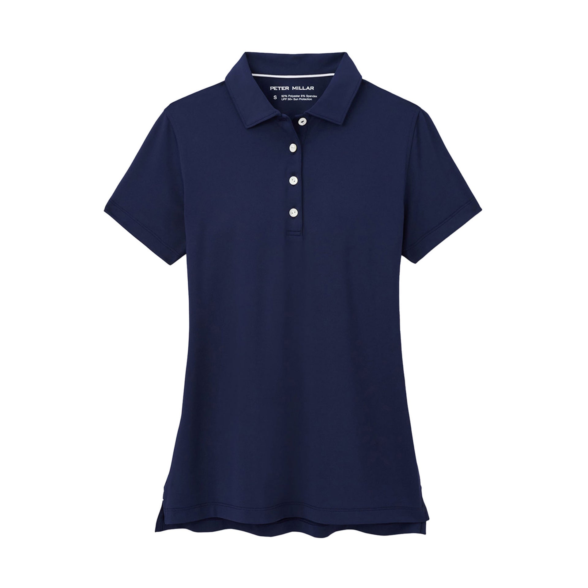 PM LADIES ESSENTIAL BUTTON POLO (LEOEK10S) NAV L