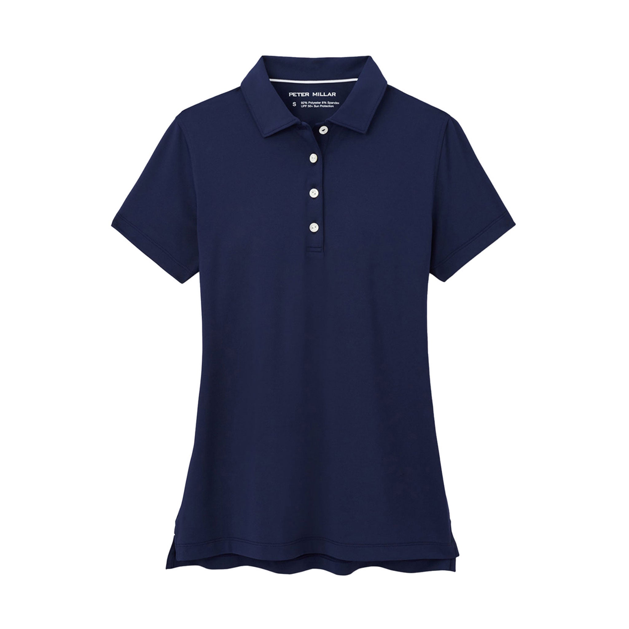 PM LADIES ESSENTIAL BUTTON POLO (LEOEK10S) NAV L