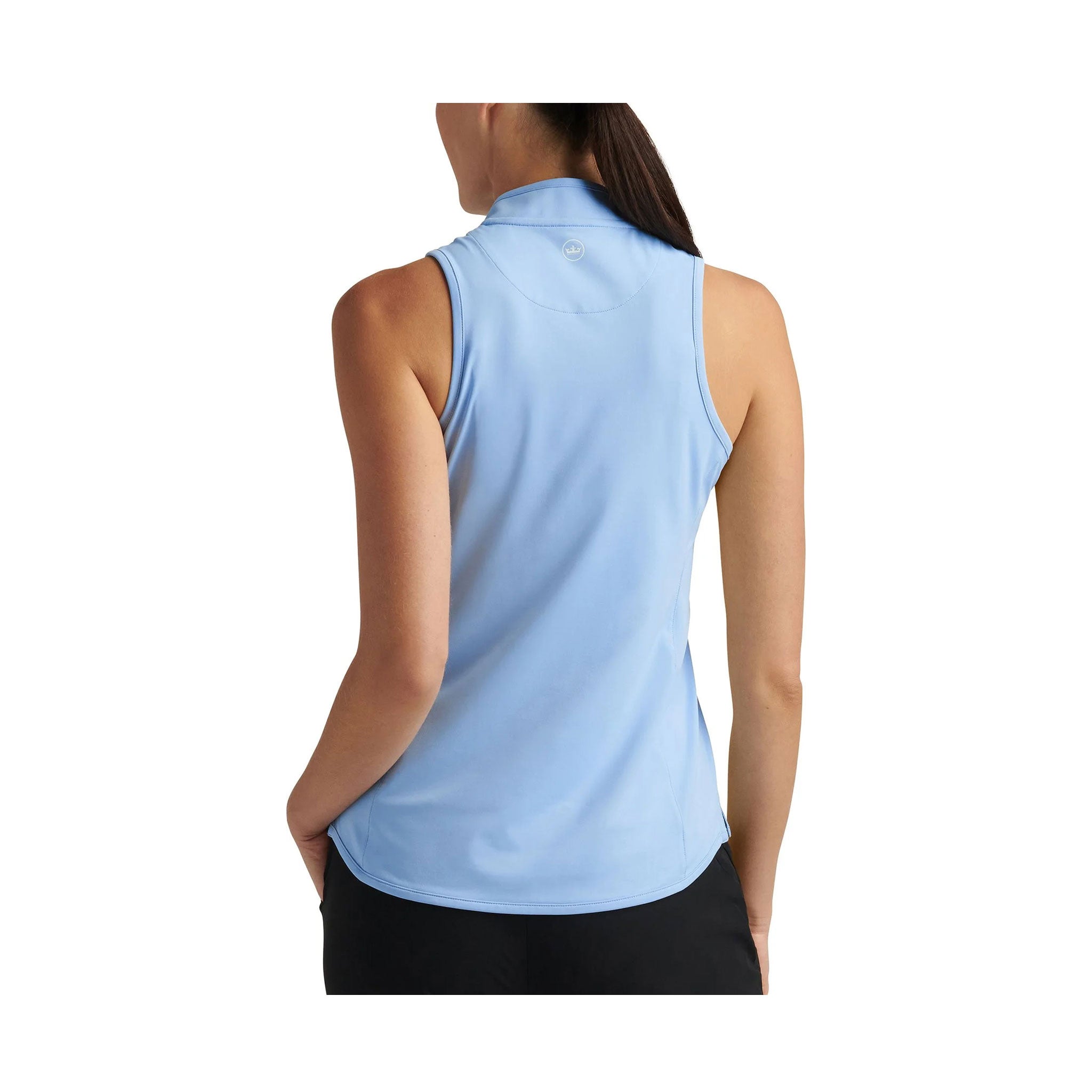 PM SHIRLEY SLEEVELESS ZIP POLO CAPE BLUE / L
