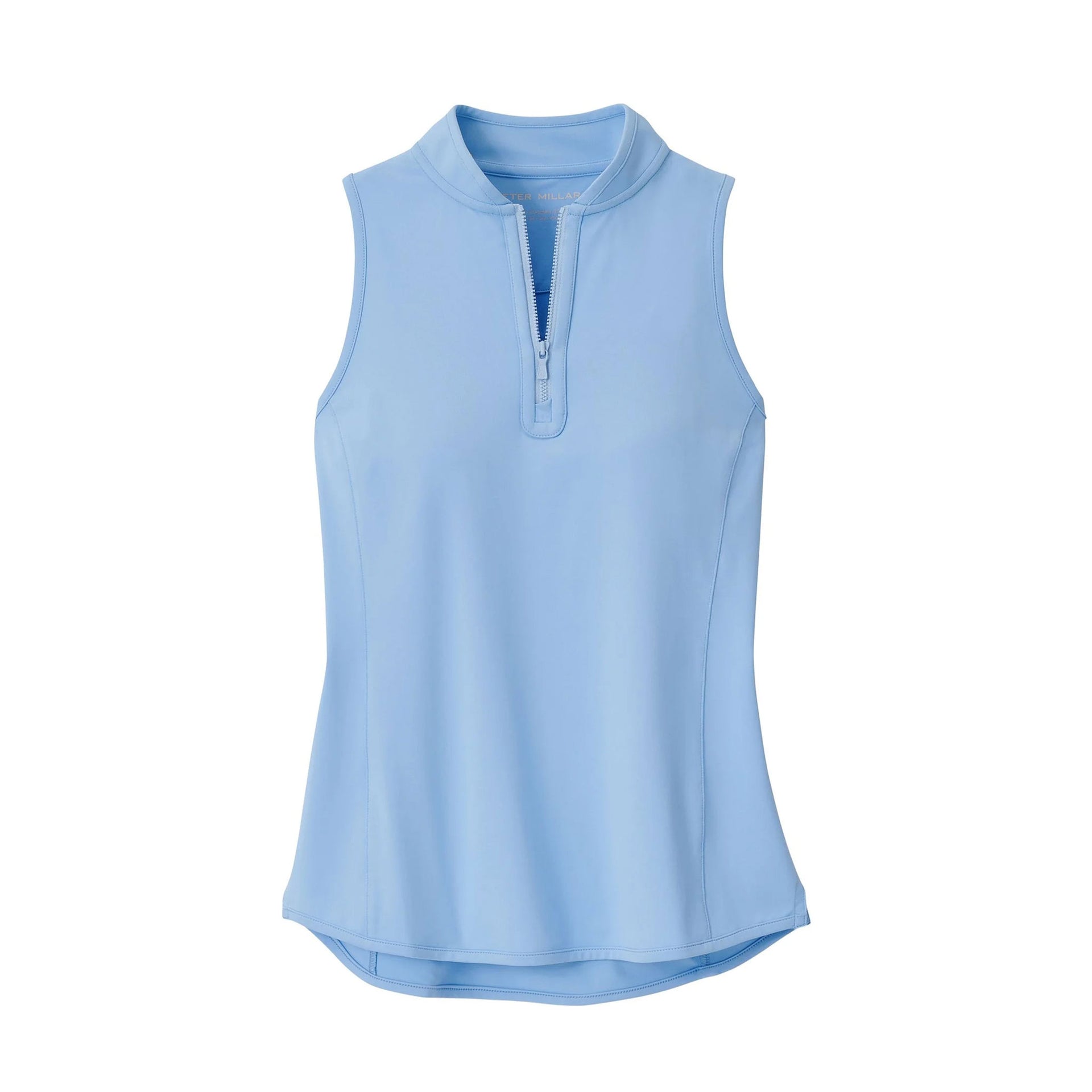 PM SHIRLEY SLEEVELESS ZIP POLO CAPE BLUE / L