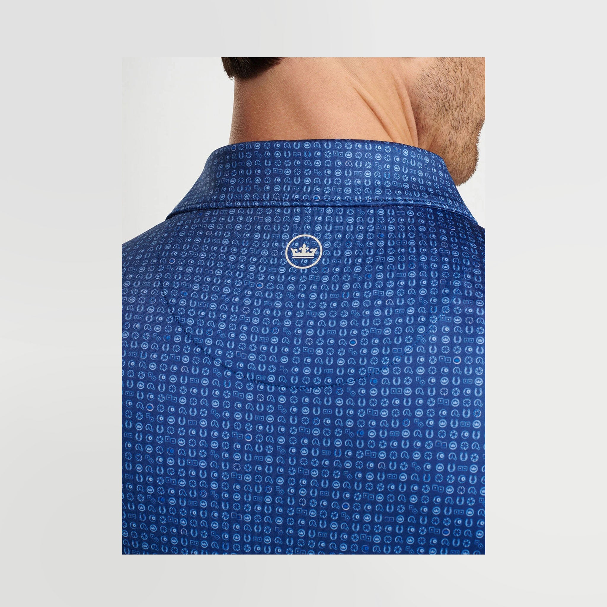 PM PERFORMANCE JERSEY POLO STONE NAVY / L