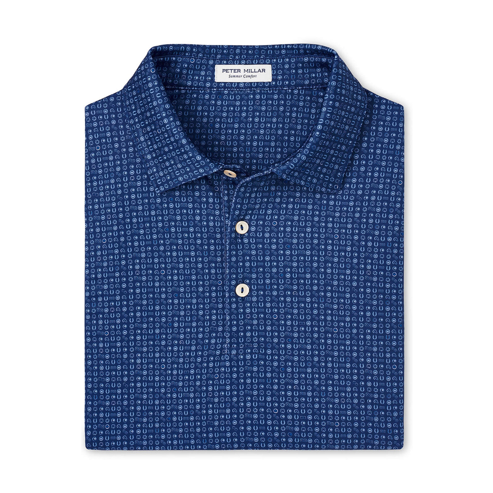 PM PERFORMANCE JERSEY POLO STONE NAVY / L