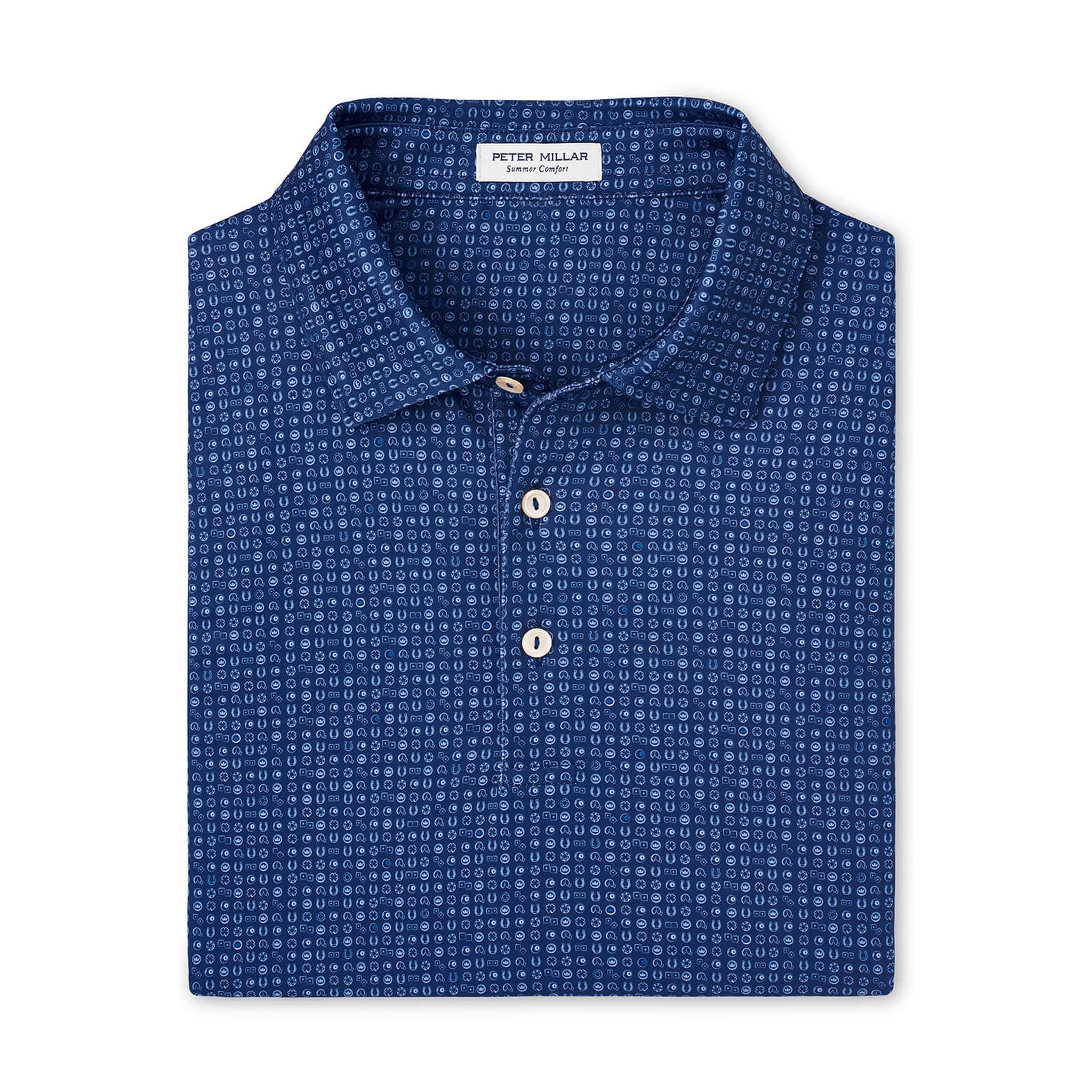 PM PERFORMANCE JERSEY POLO STONE NAVY / L