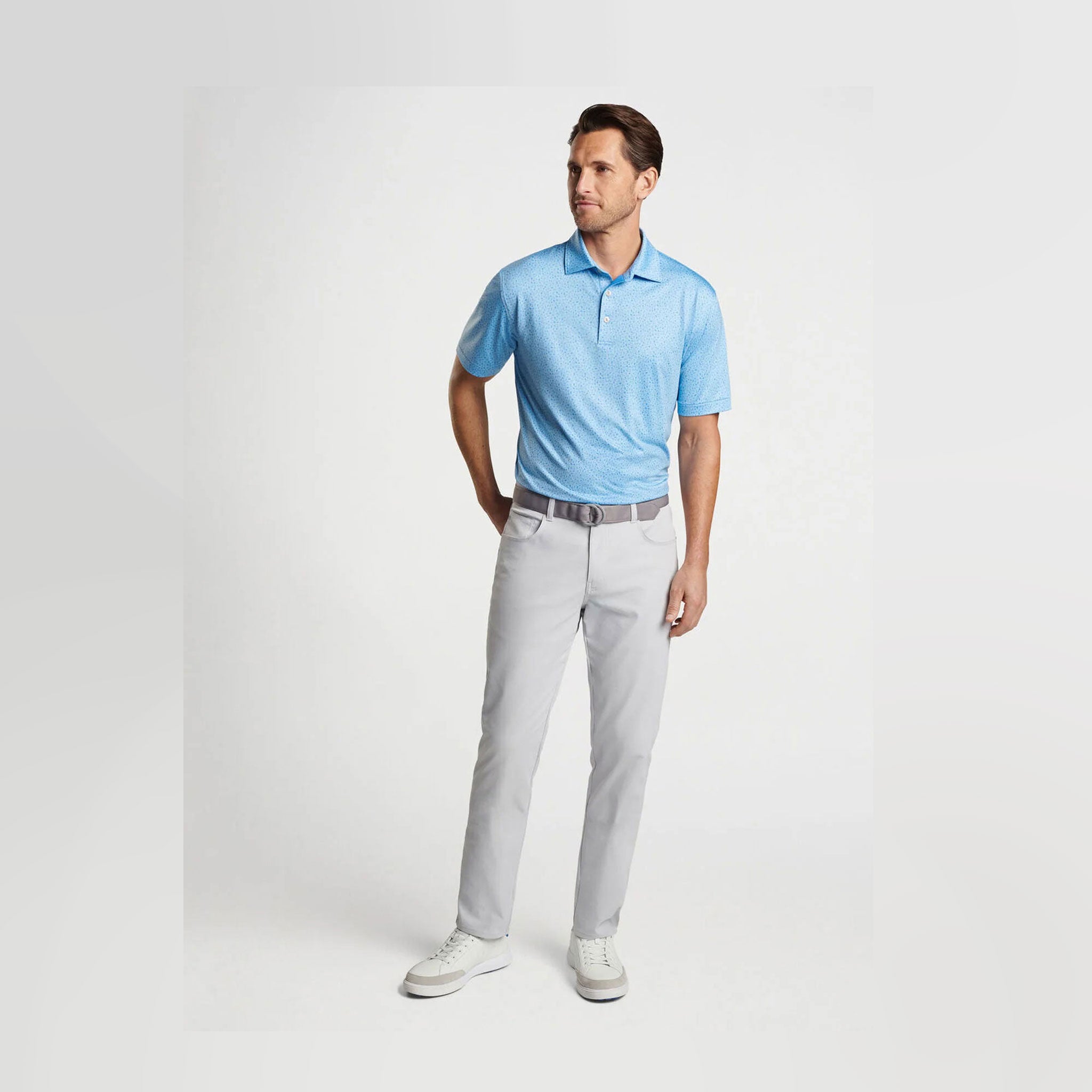 PM MARINE NAVIGATION PERFORMANCE JERSEY POLO CAPE BLUE / L