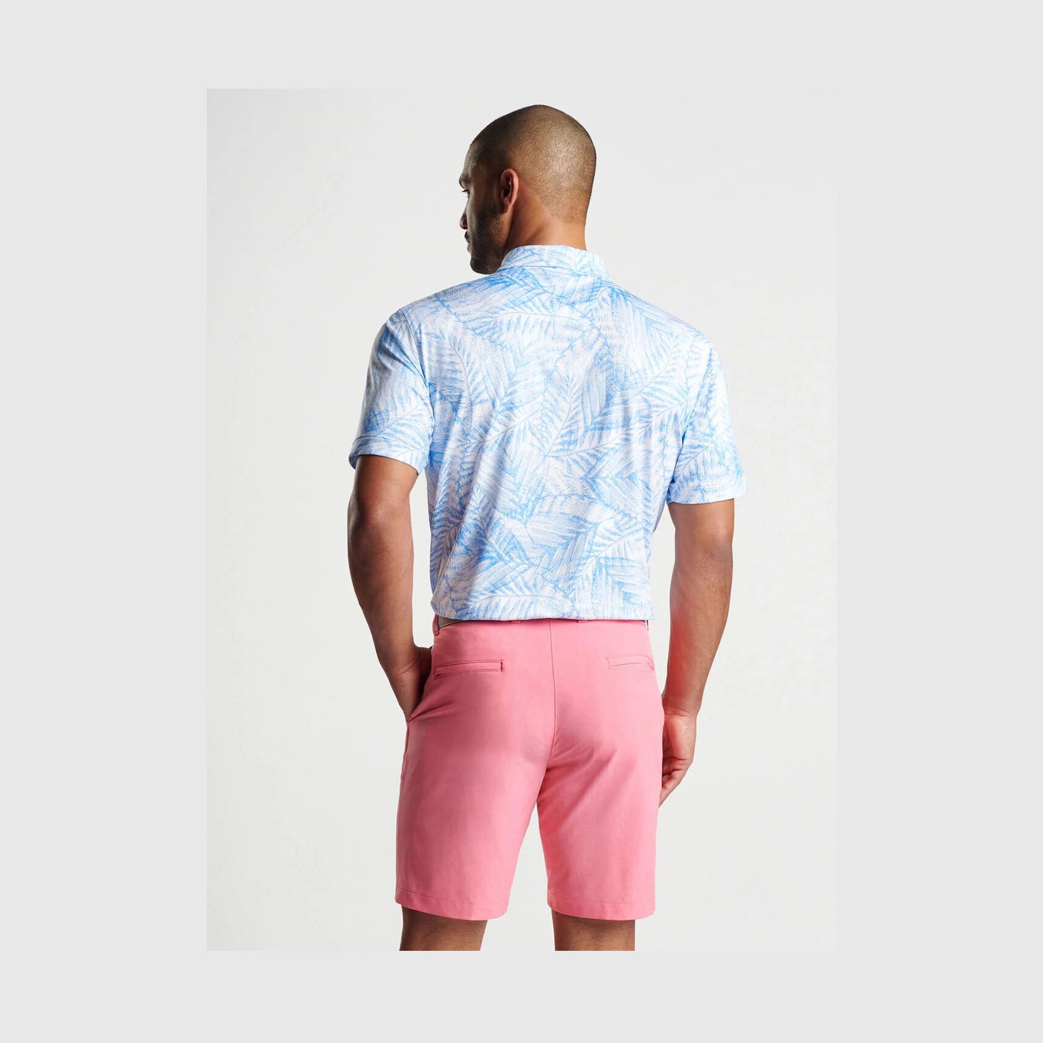PM FERN PERFORMANCE JERSEY POLO WHITE / L