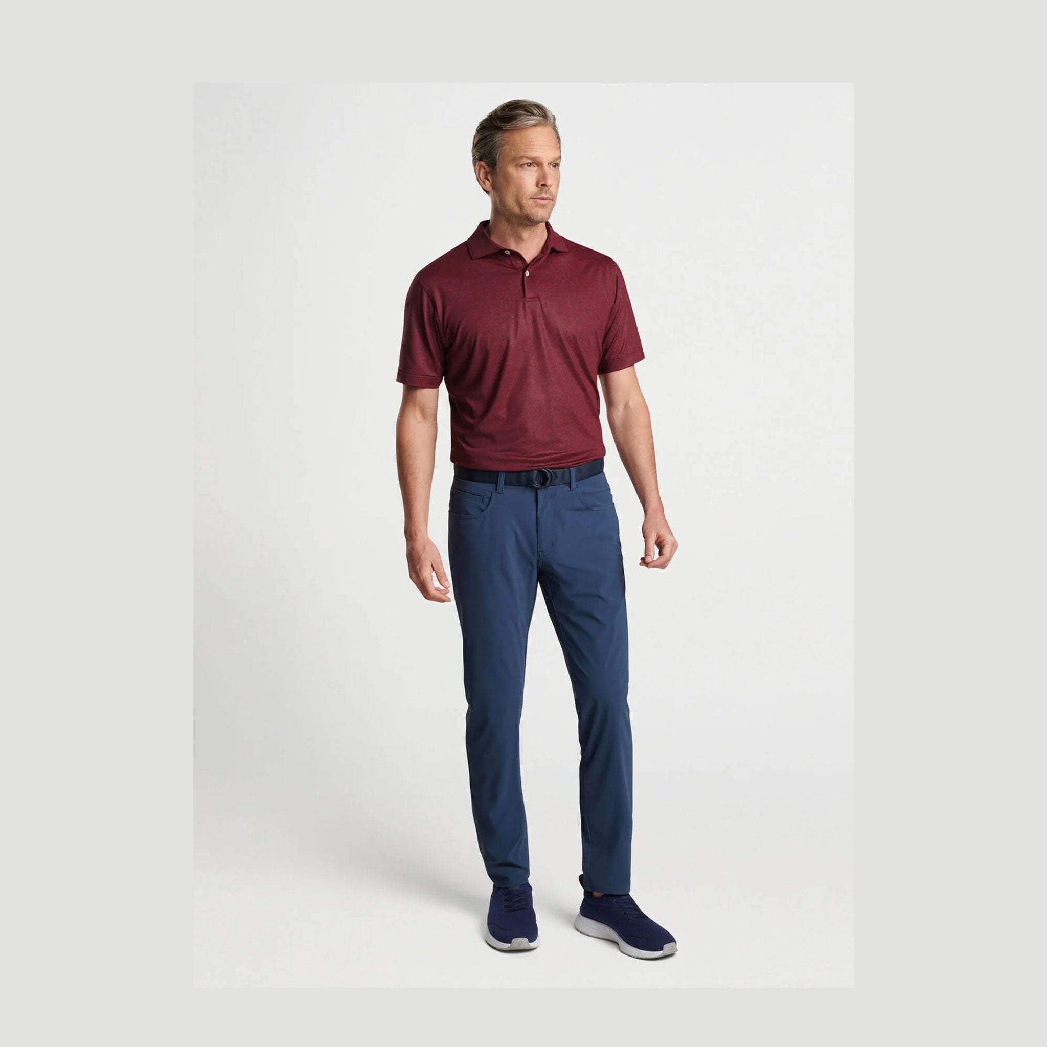 PM SWITCHING GEARS PERFORMANCE JERSEY POLO VERMILION / L