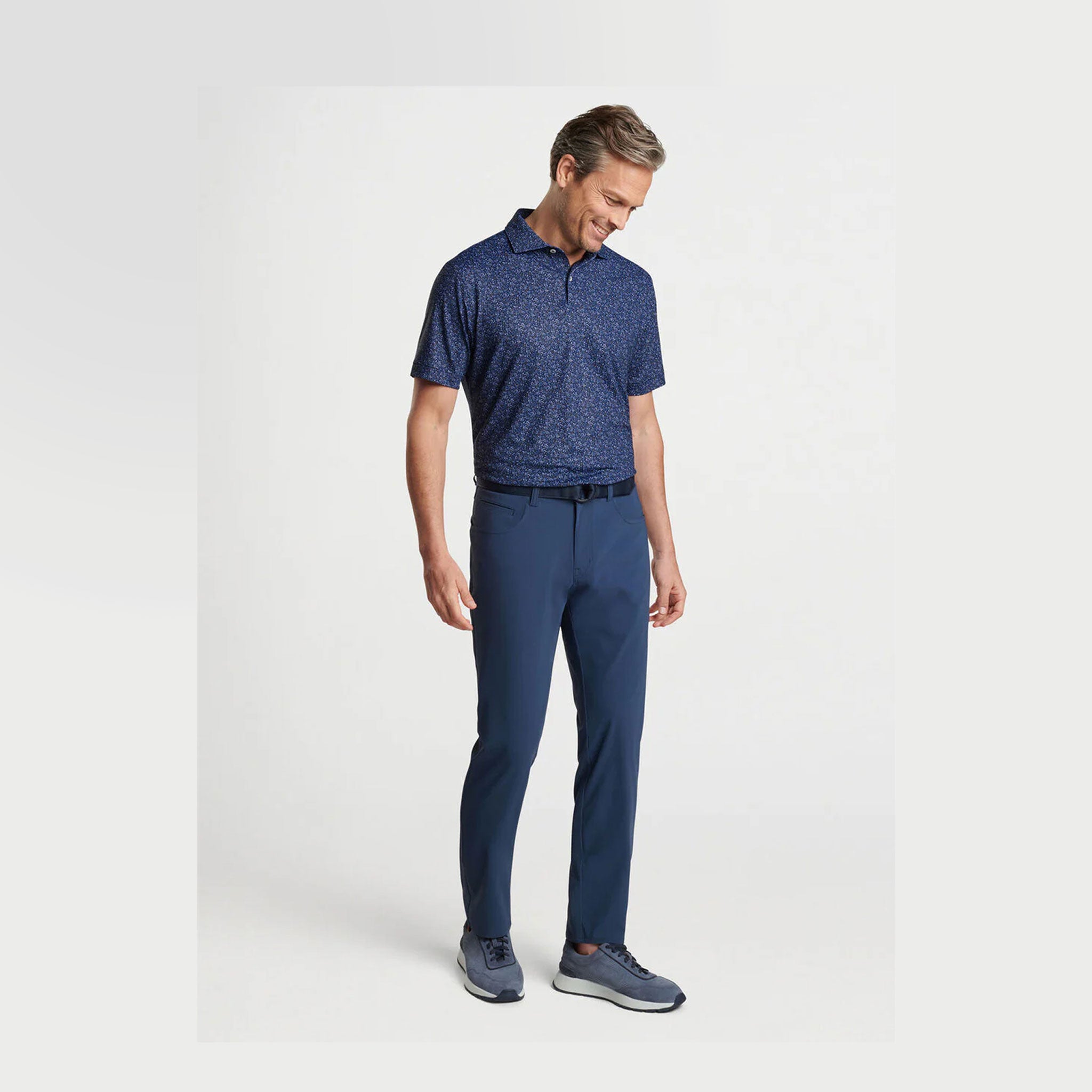 PM INFUSIONS PERFORMANCE JERSEY POLO NAVY / L