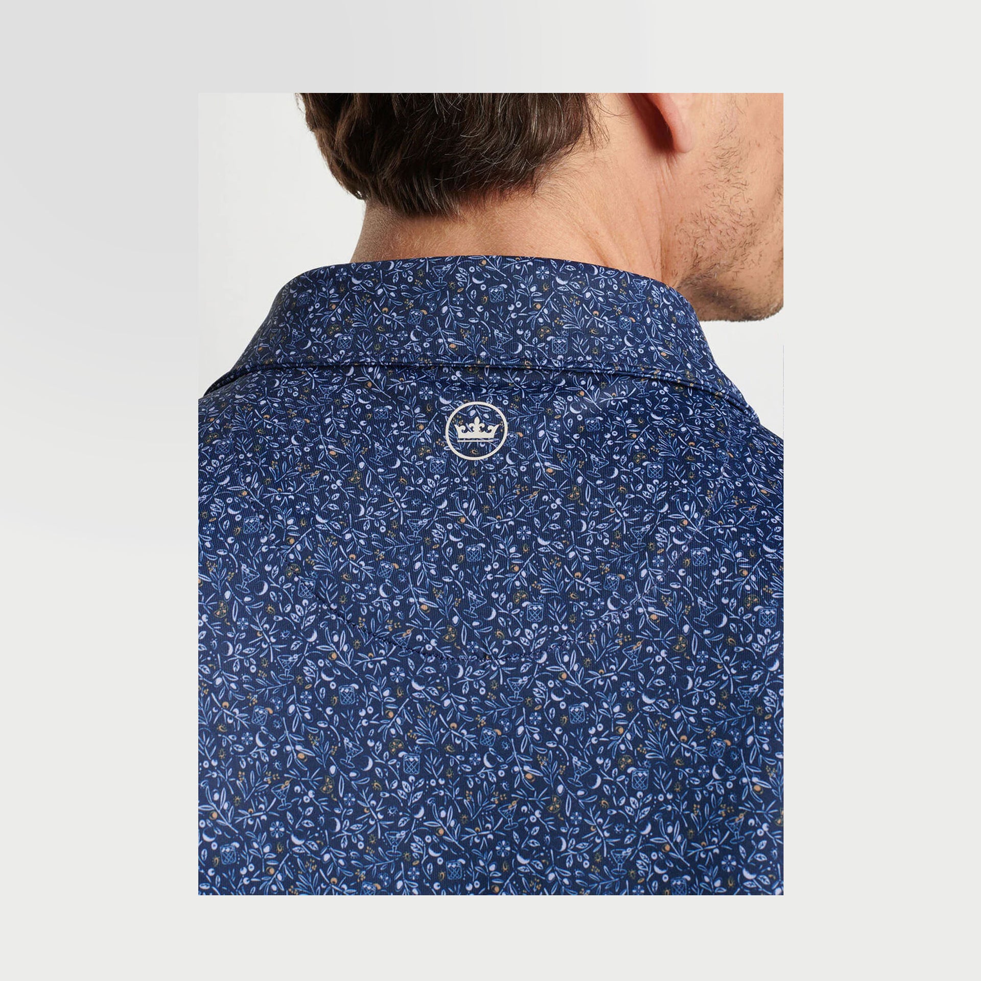 PM INFUSIONS PERFORMANCE JERSEY POLO NAVY / L