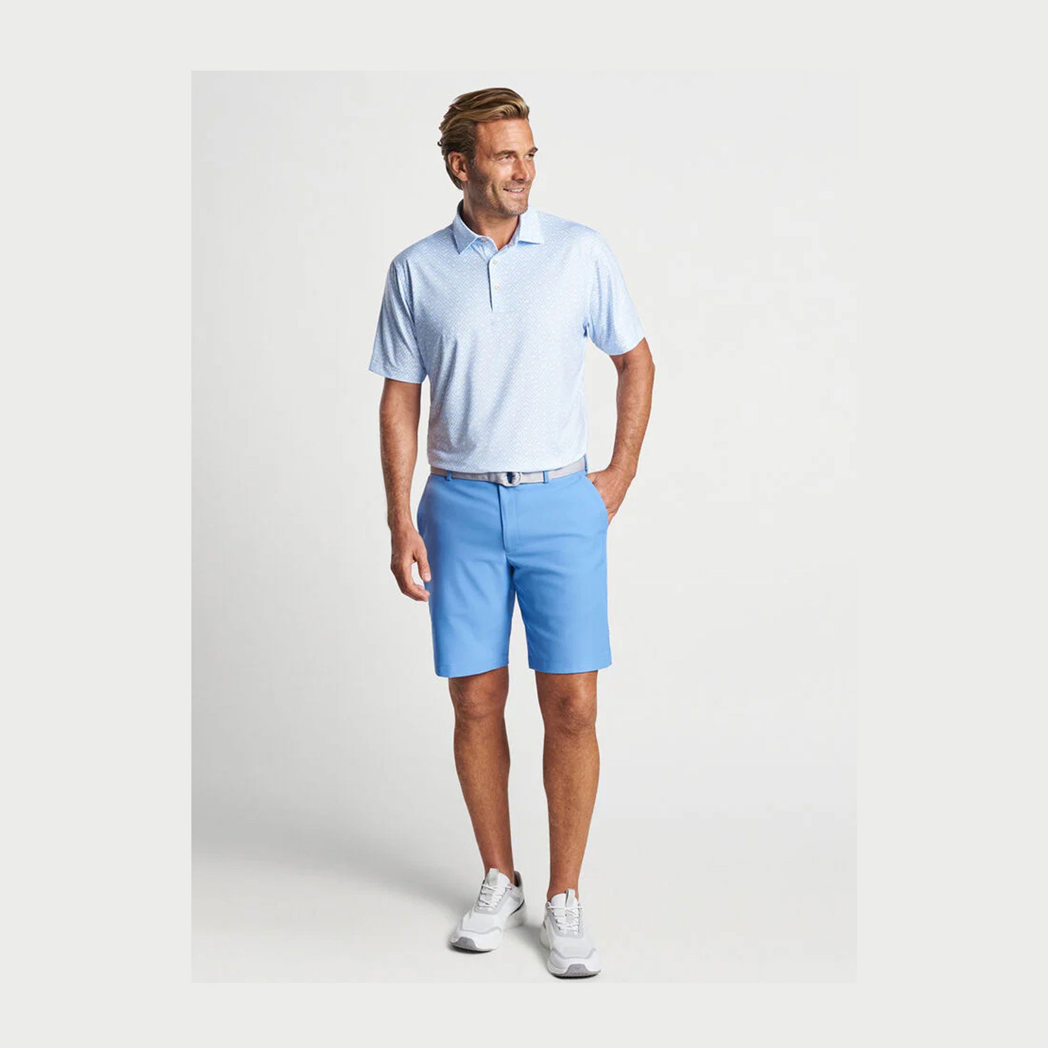 PM CORKSCREW PERFORMANCE JERSEY POLO WHITE / 2XL