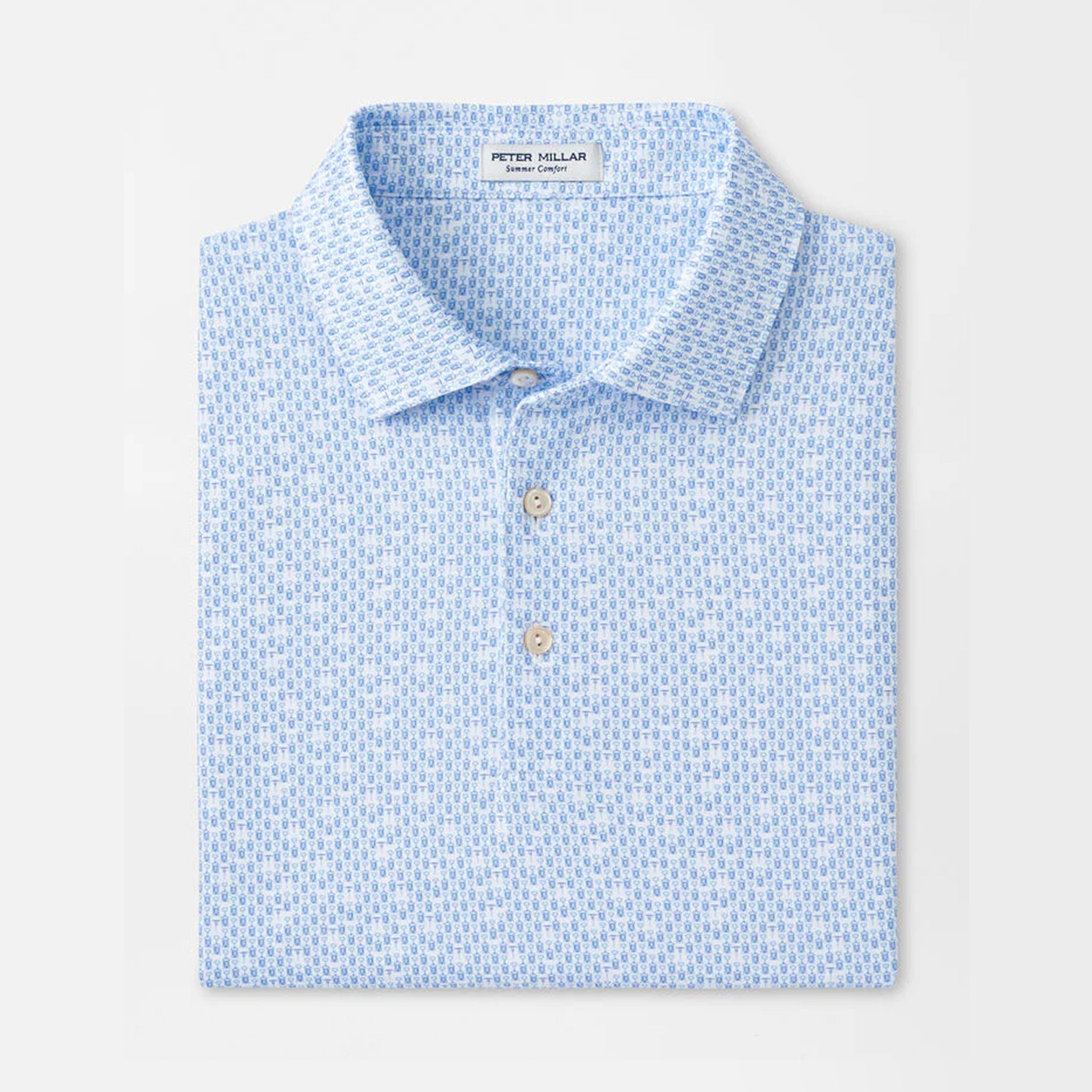 PM CORKSCREW PERFORMANCE JERSEY POLO WHITE / 2XL
