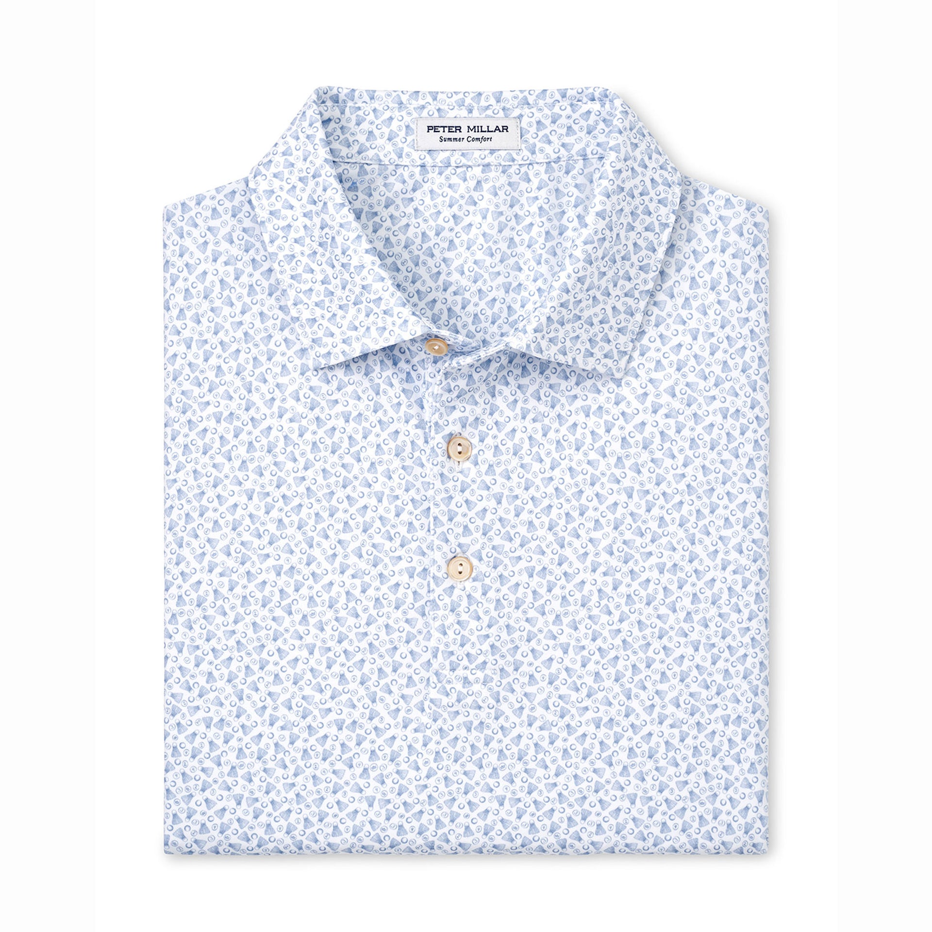 PM BIRDIE TIME PERF JERSEY POLO WHITE / L