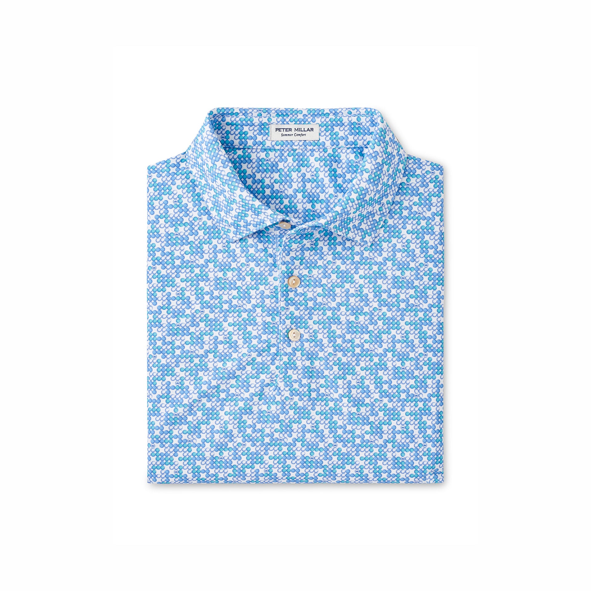 GAME OVER PERFORMANCE MESH POLO WHITE / L
