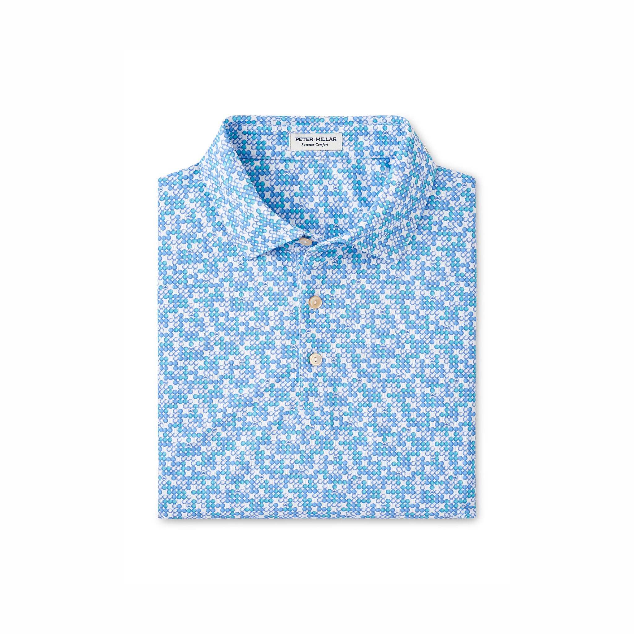GAME OVER PERFORMANCE MESH POLO WHITE / L