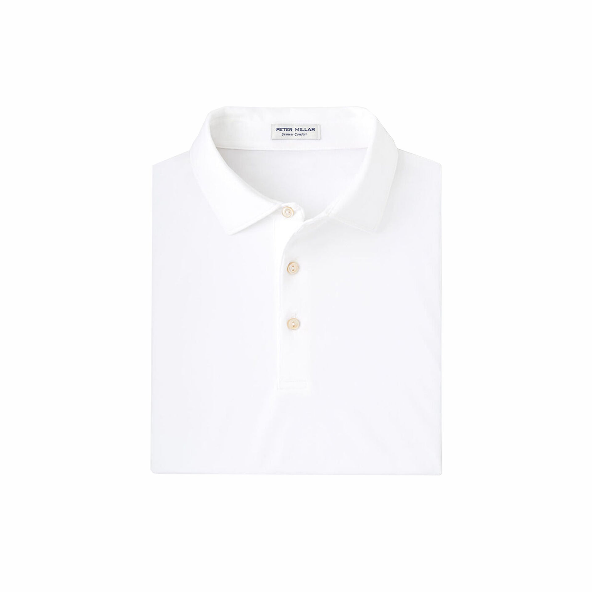 PM SIGNATURE TRUE PERFORMANCE JERSEY POLO WHITE / L