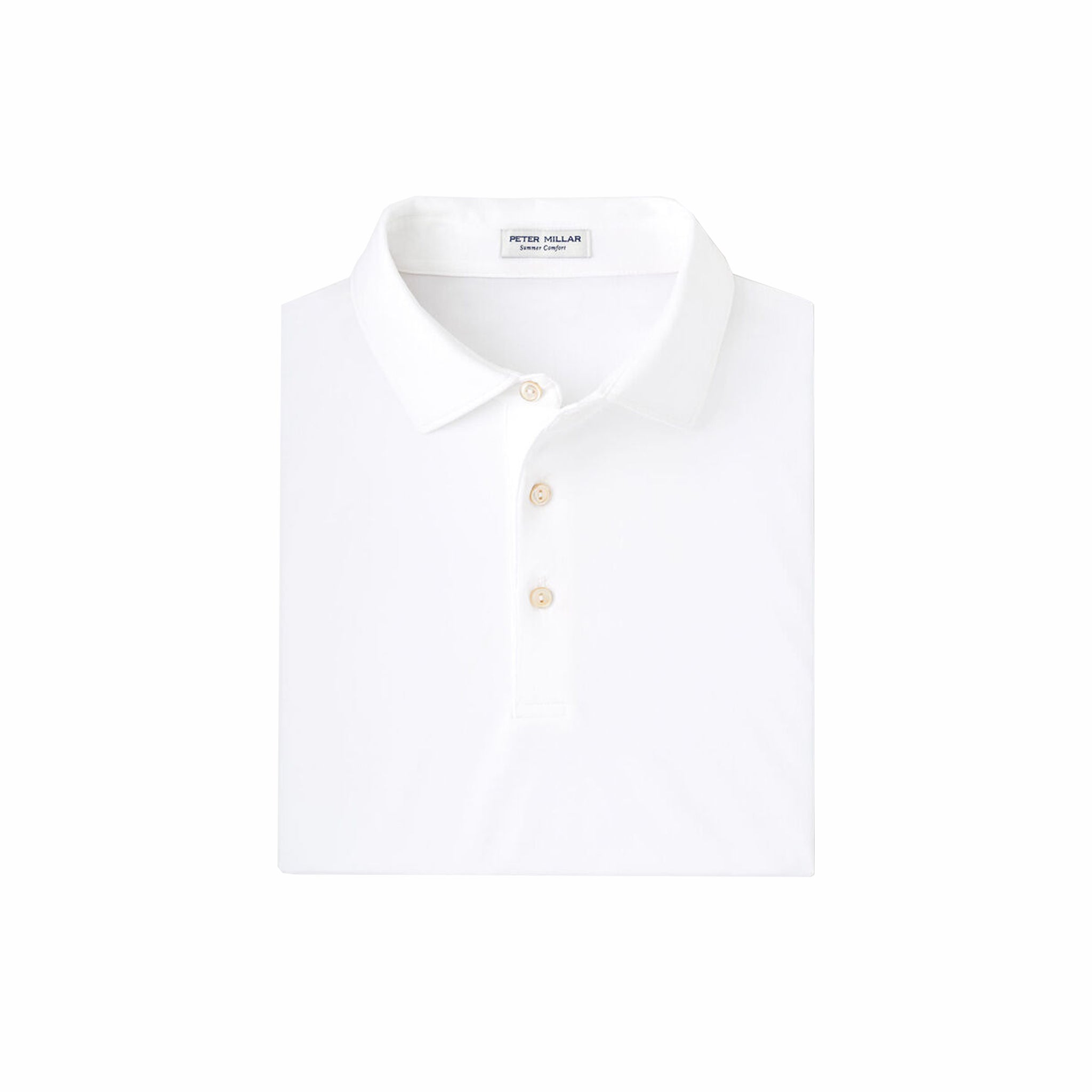 PM SIGNATURE TRUE PERFORMANCE JERSEY POLO WHITE / L